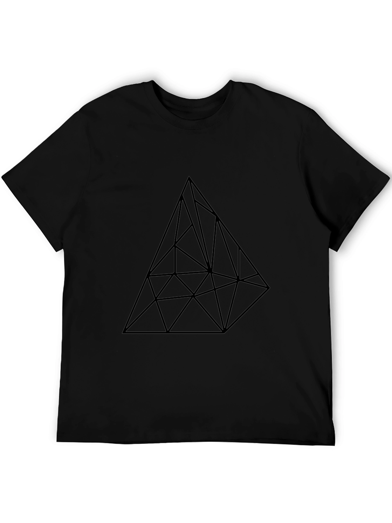 Abstract Geometric Triangle Graphic T-Shirt