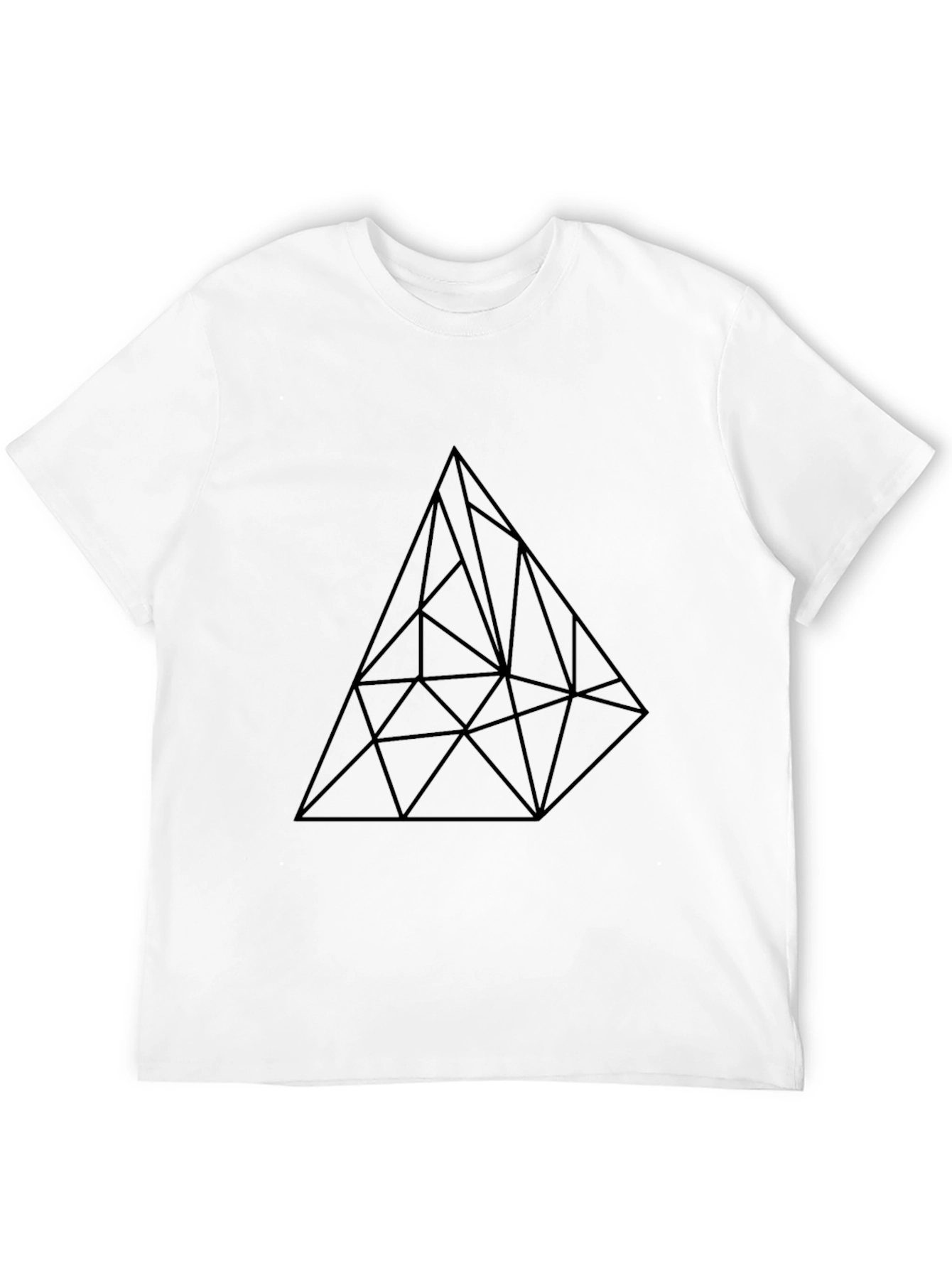 Abstract Geometric Triangle Graphic T-Shirt