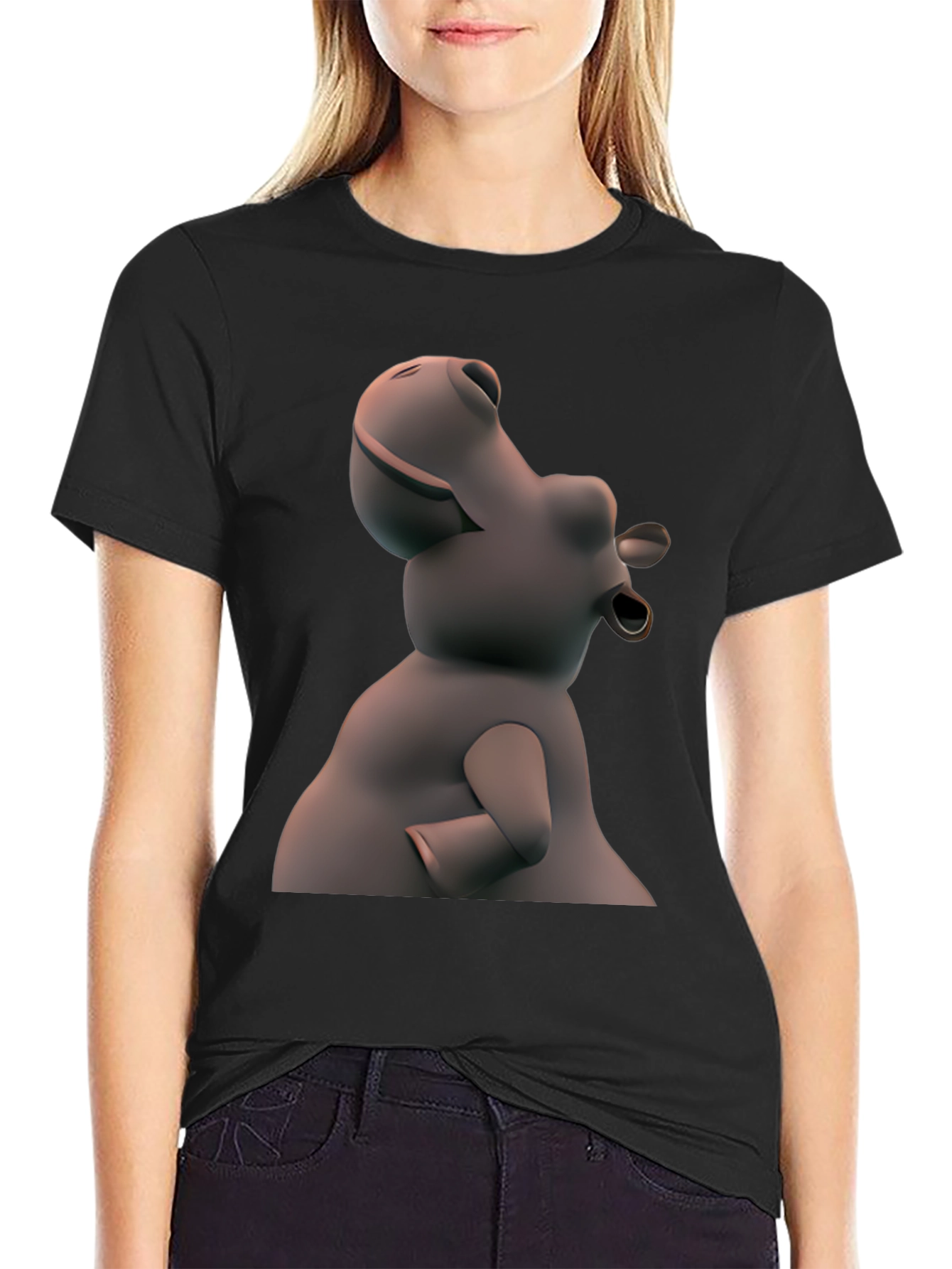 Hippo Graphic T-Shirt - Unique Design Comfortable Fit