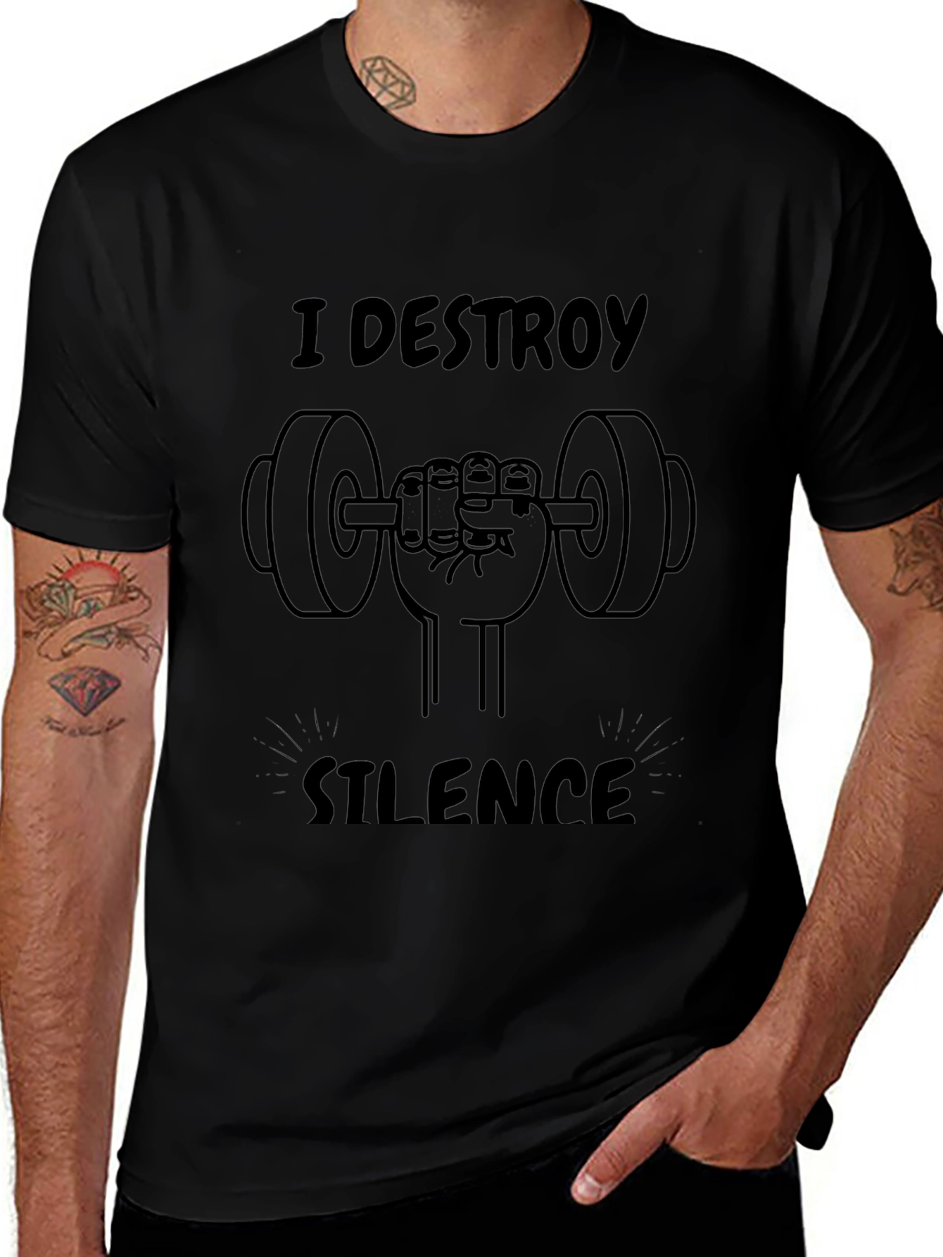 I Destroy Silence Graphic T-Shirt