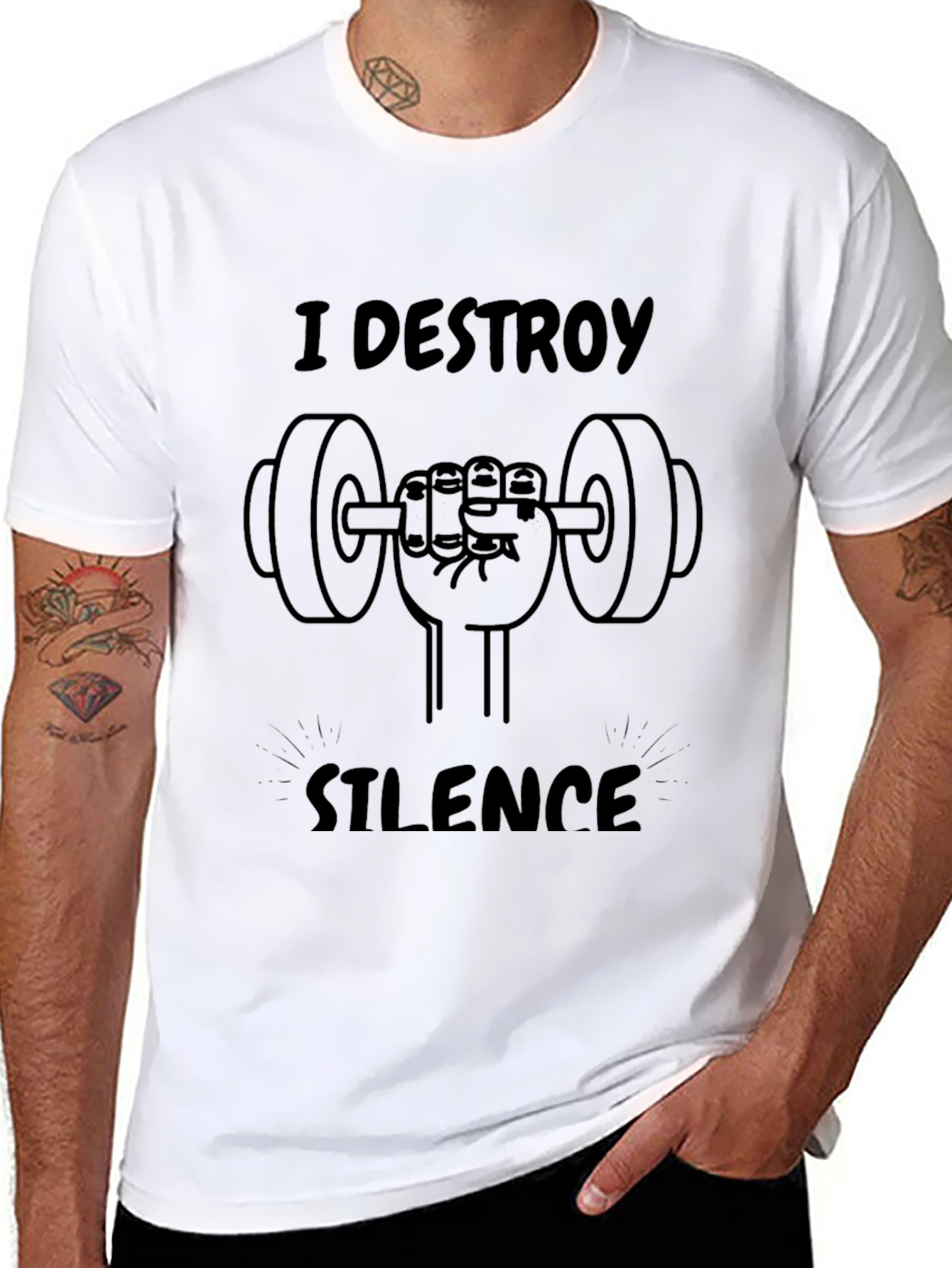 I Destroy Silence Graphic T-Shirt