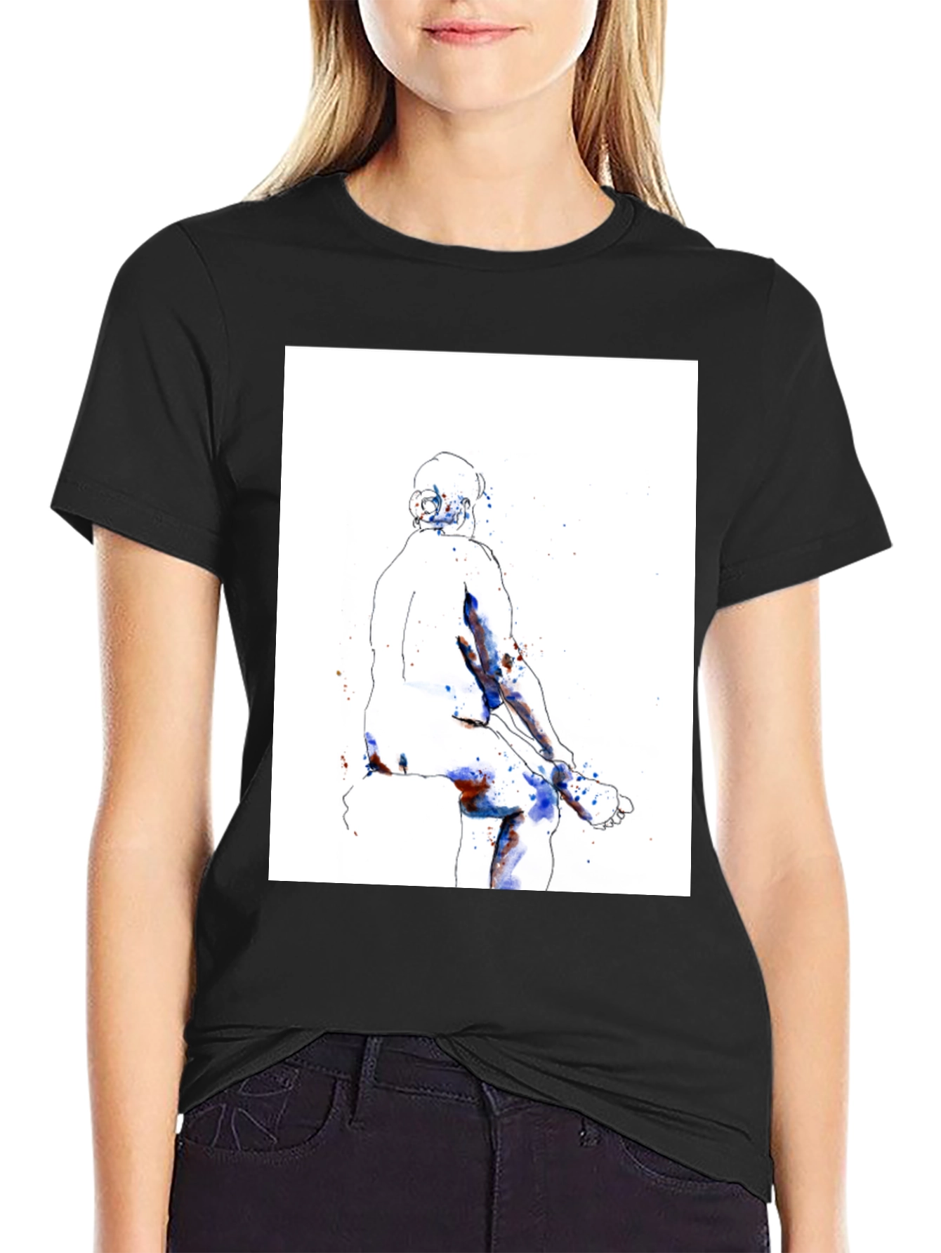 Abstract Body Art T-Shirt