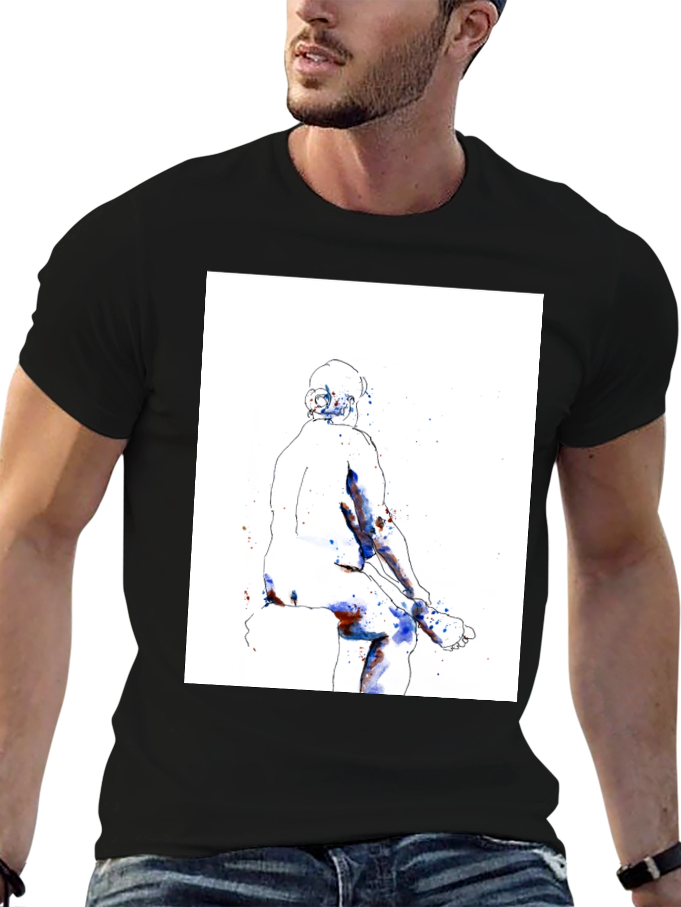 Abstract Body Art T-Shirt