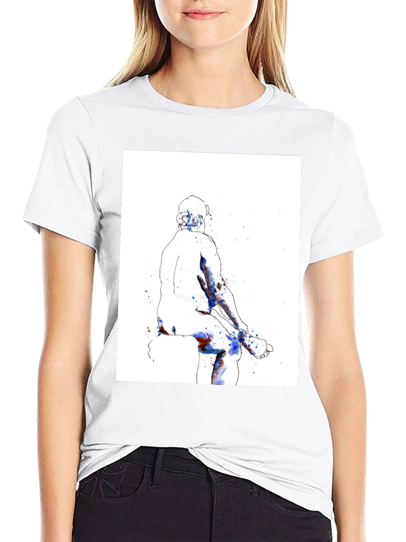 Abstract Body Art T-Shirt