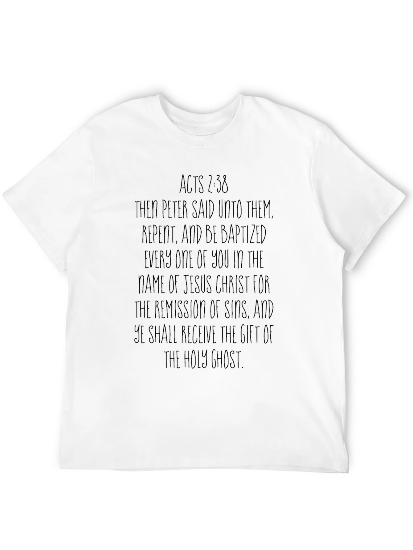 Acts 2:38 Christian T-Shirt