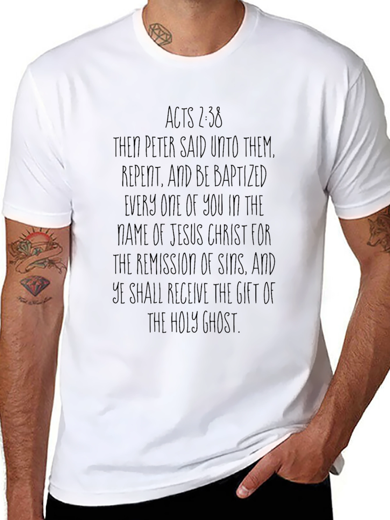 Acts 2:38 Christian T-Shirt