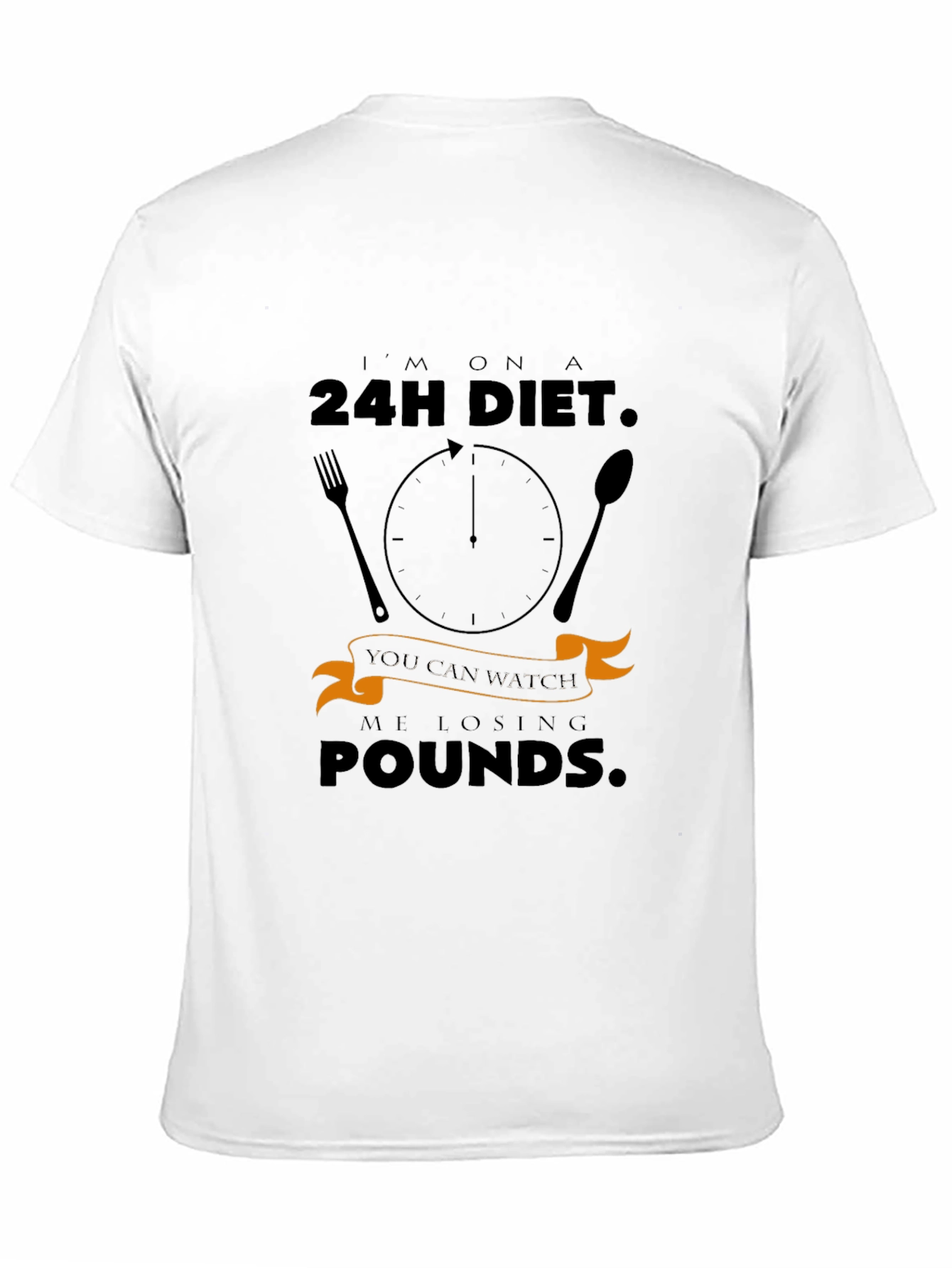 Humorous 24H Diet T-Shirt - Lose Pounds Style