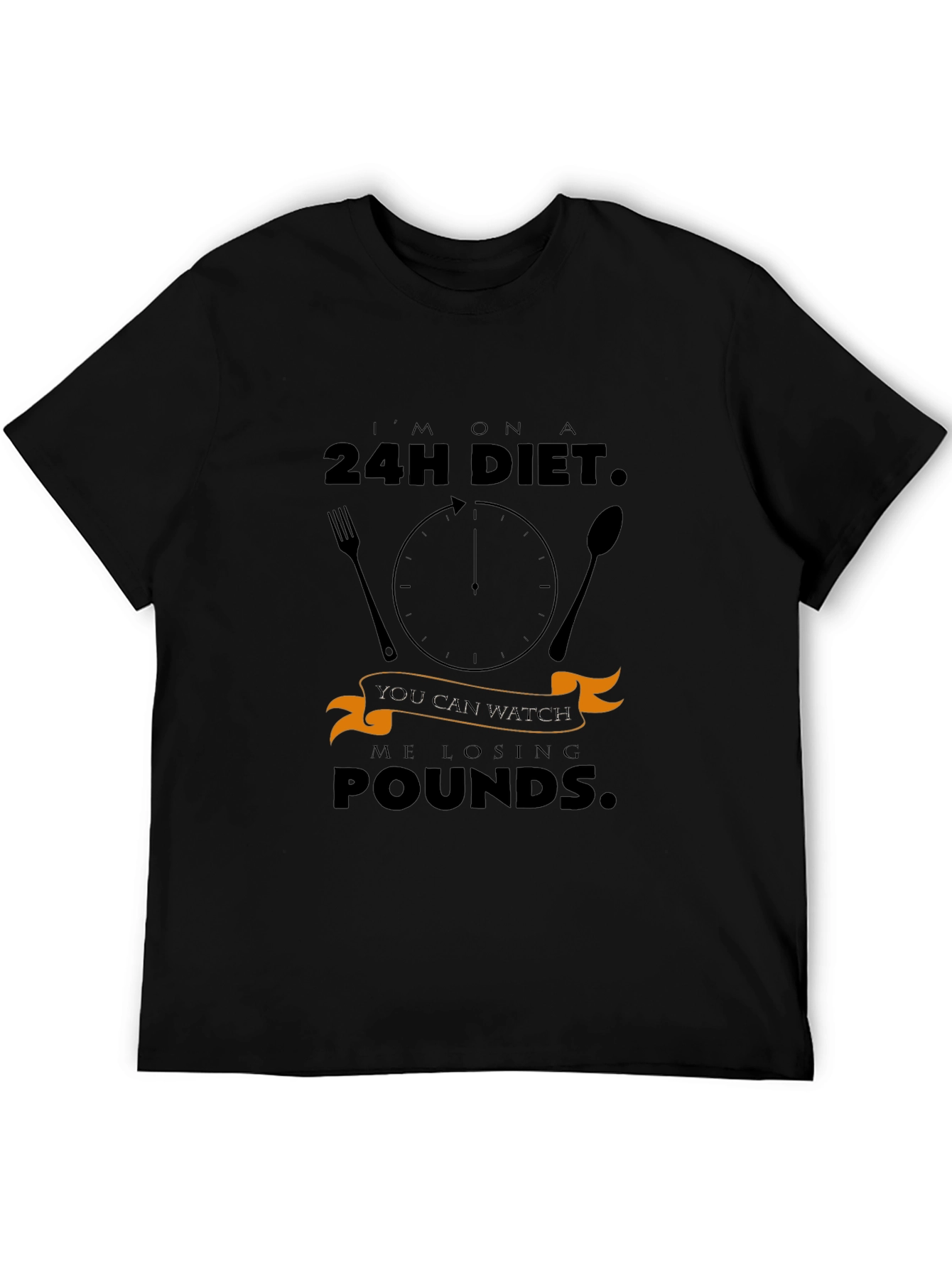 Humorous 24H Diet T-Shirt - Lose Pounds Style