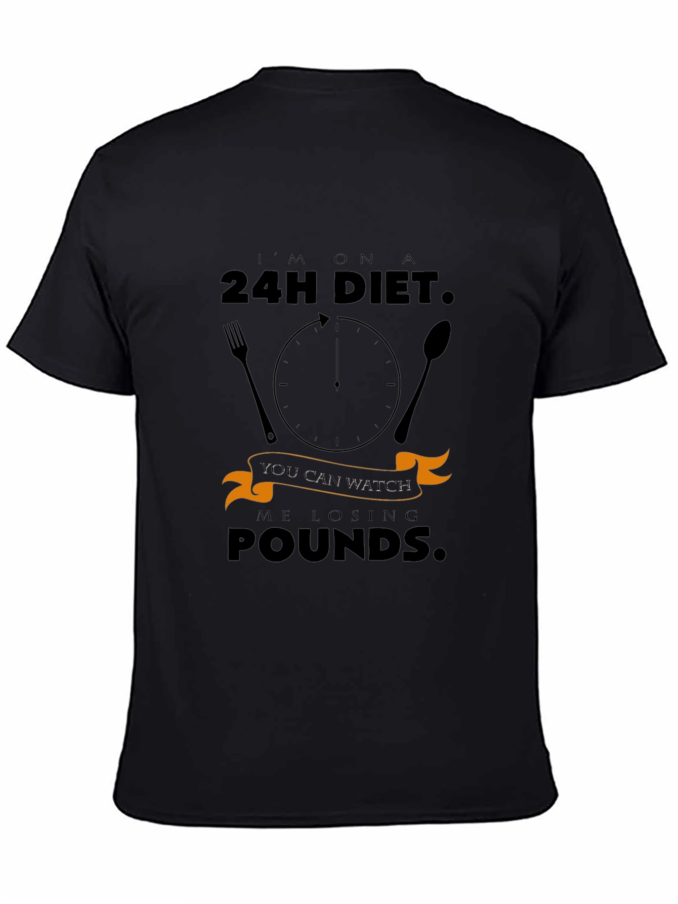 Humorous 24H Diet T-Shirt - Lose Pounds Style