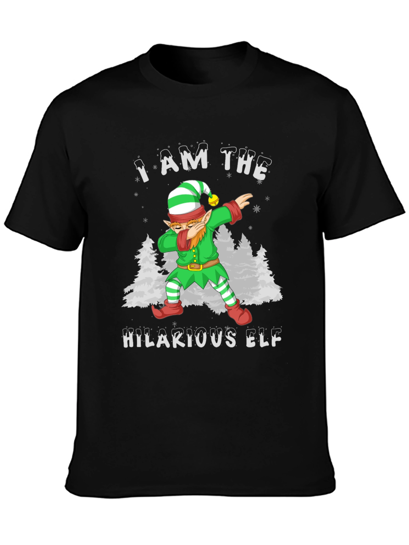 Humorous Holiday Elf Dab T-Shirt