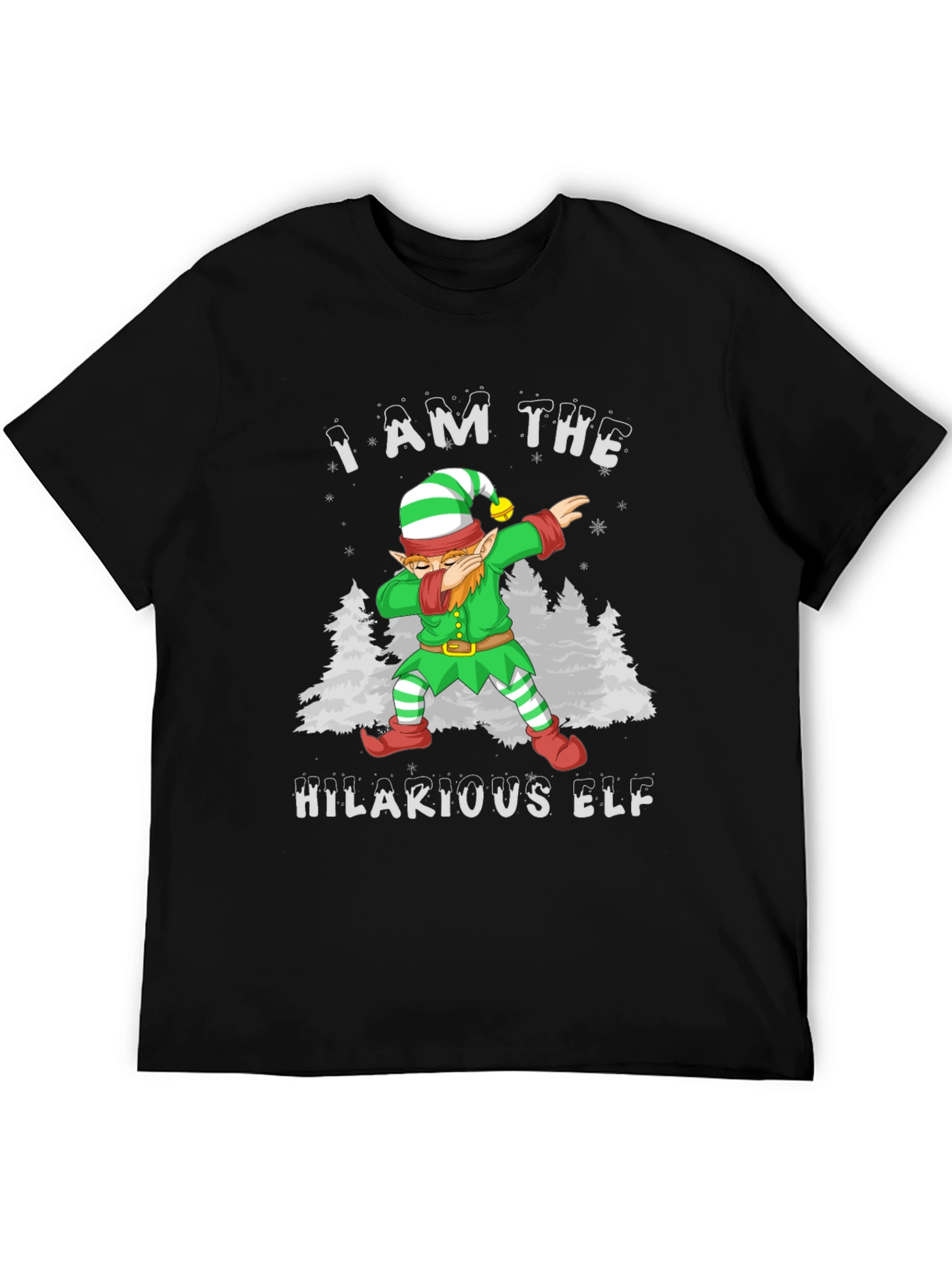 Humorous Holiday Elf Dab T-Shirt