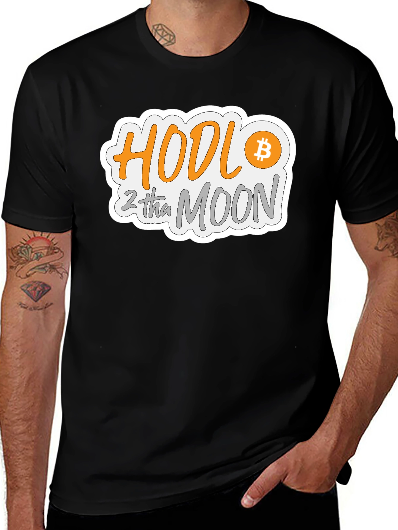 HODL 2 tha MOON Bitcoin Crypto T-Shirt