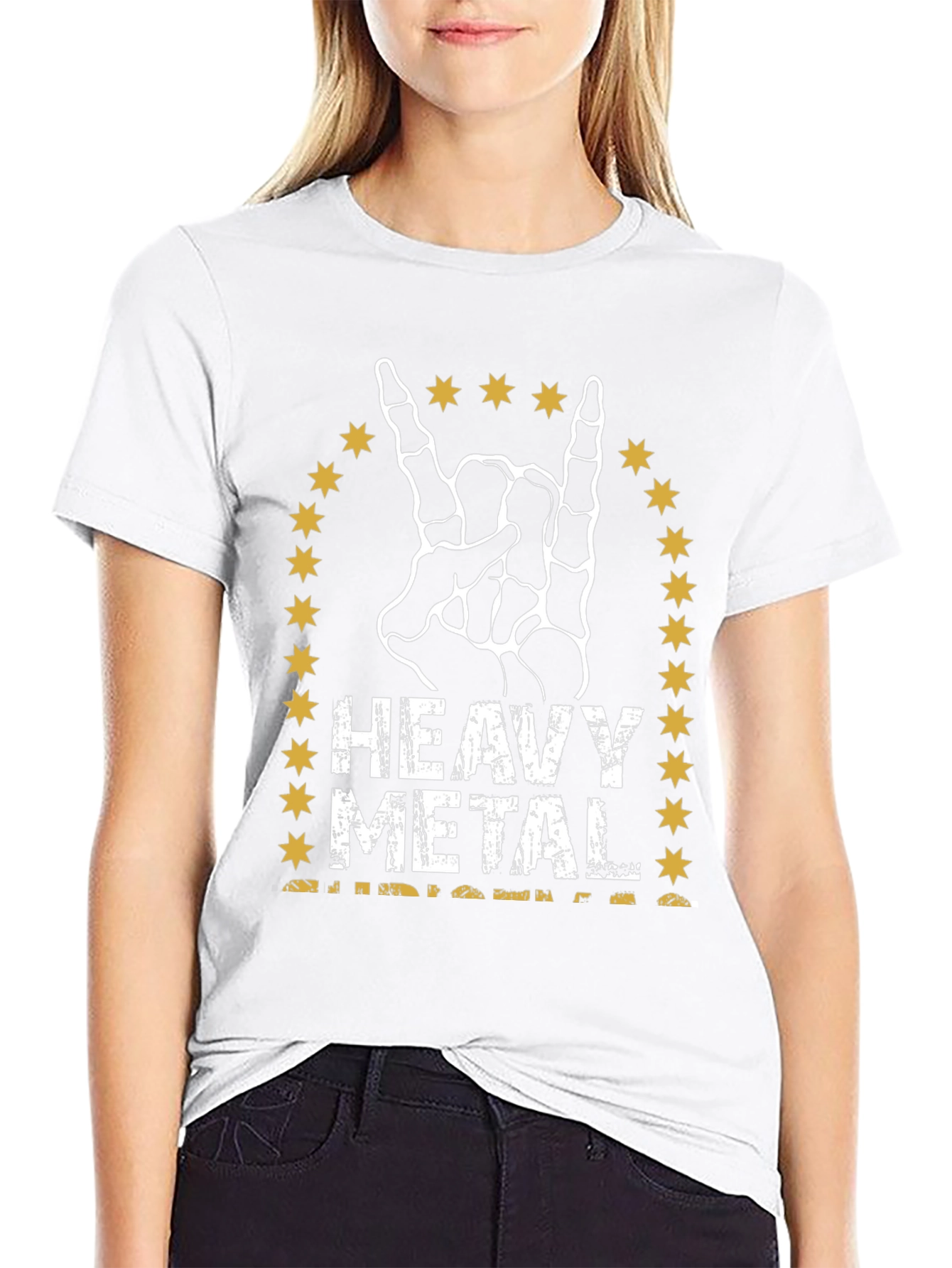 Heavy Metal Skeleton Hand T-Shirt
