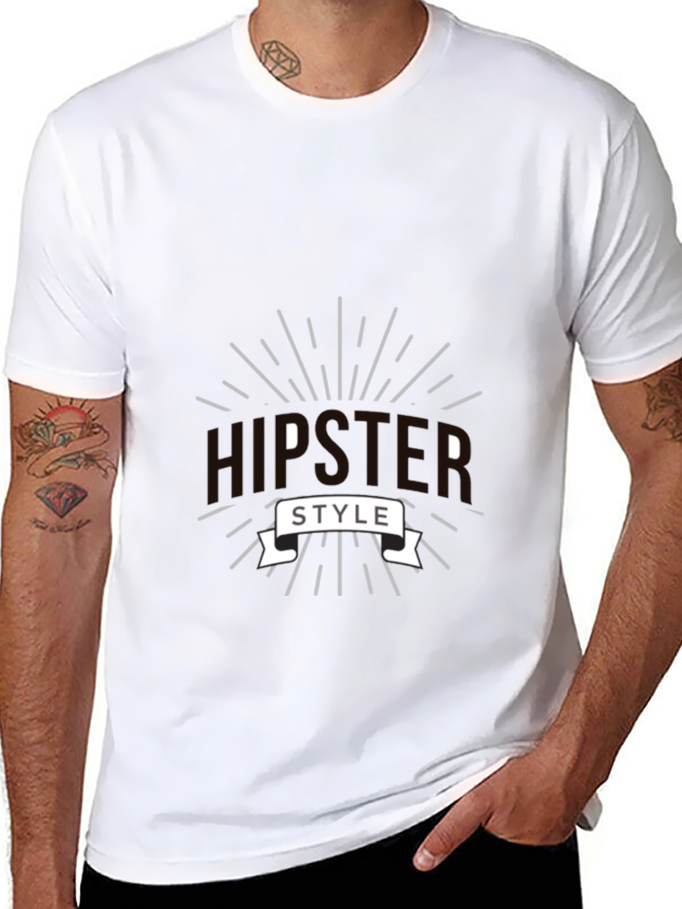 Hipster Style Graphic Tee - Modern Fashion