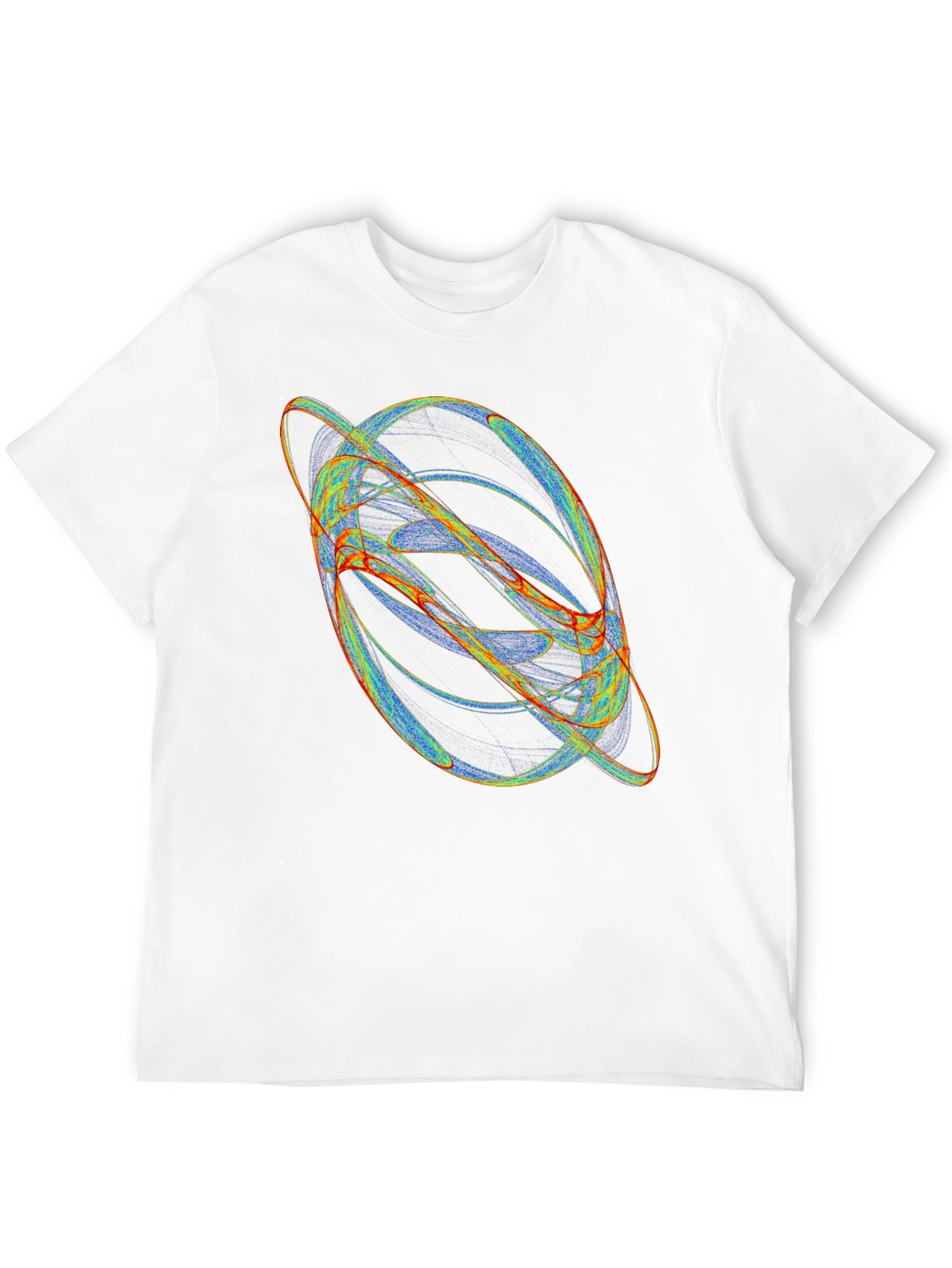 Abstract Orbit Graphic Black T-Shirt