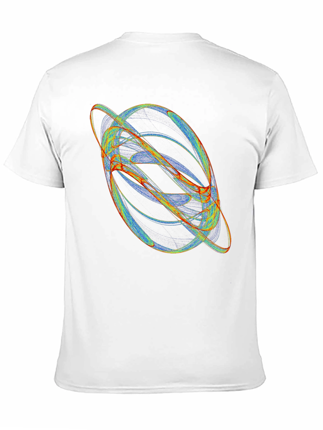 Abstract Orbit Graphic Black T-Shirt