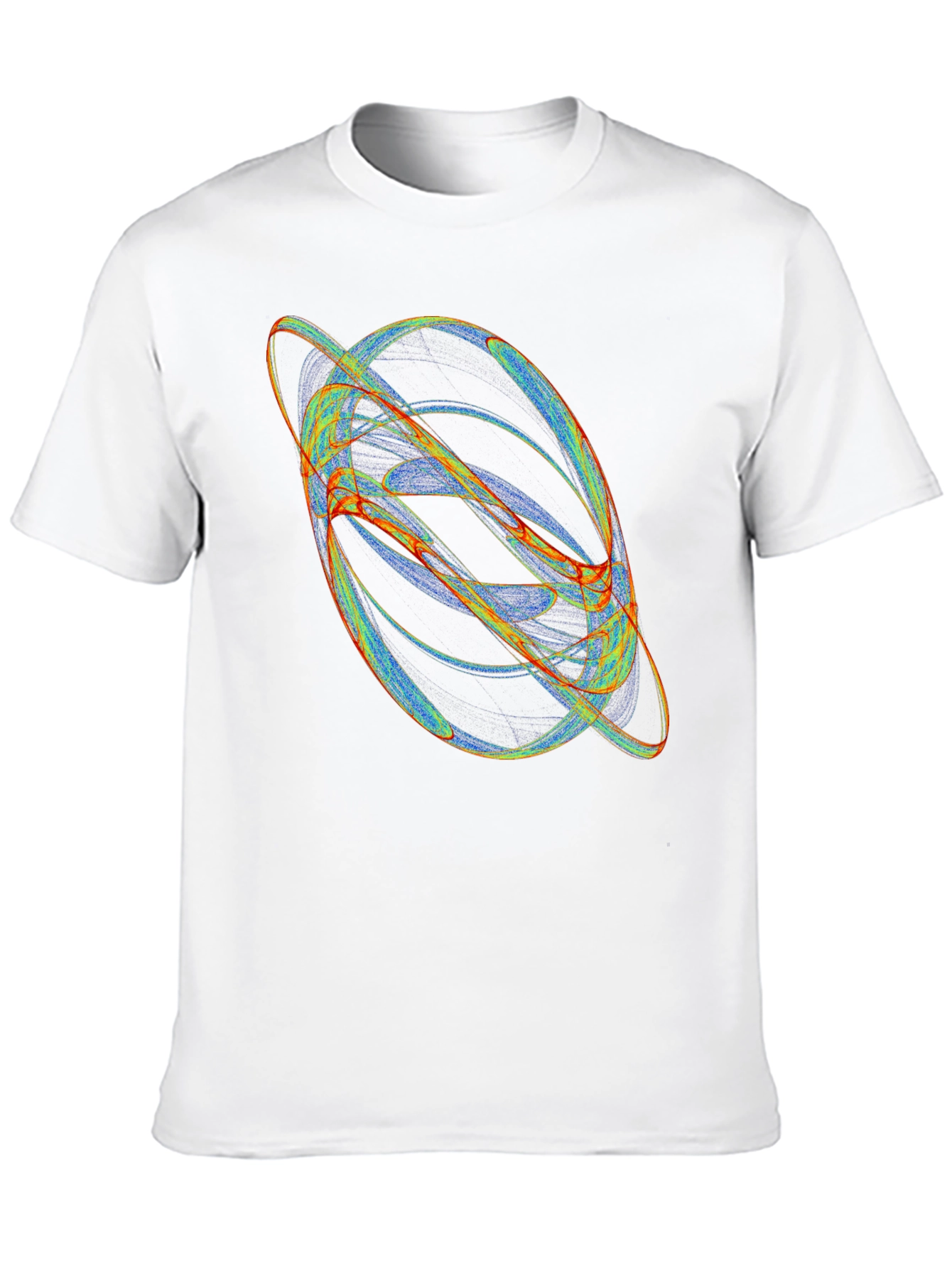 Abstract Orbit Graphic Black T-Shirt