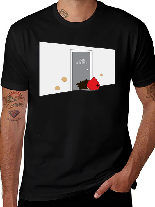 Anger Management T-Shirt: Red Bird Humor Tee