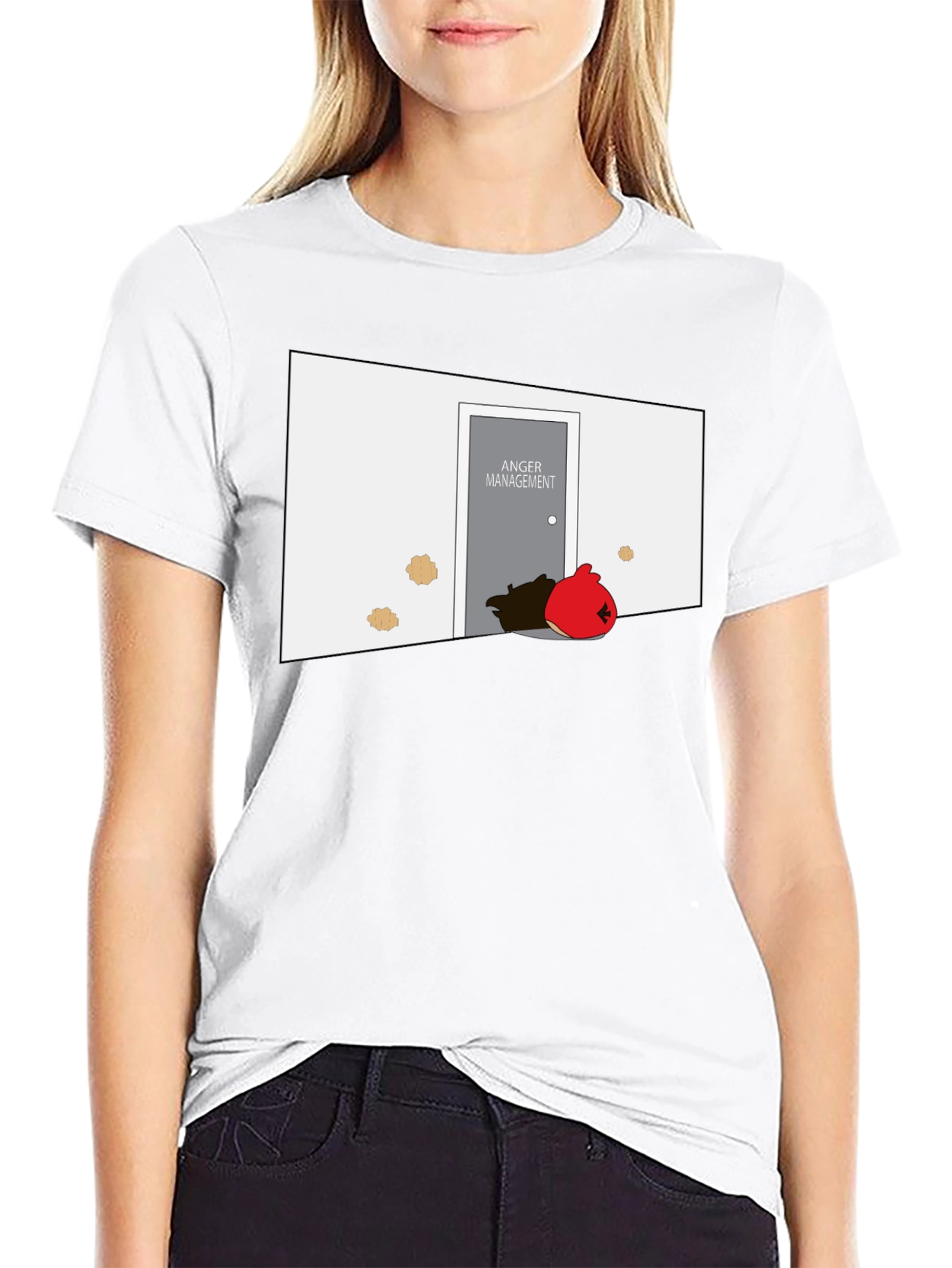 Anger Management T-Shirt: Red Bird Humor Tee