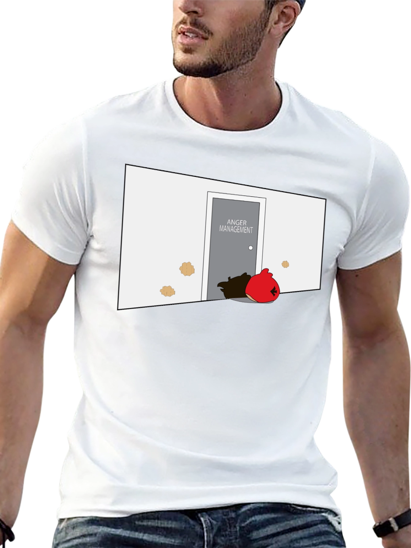 Anger Management T-Shirt: Red Bird Humor Tee
