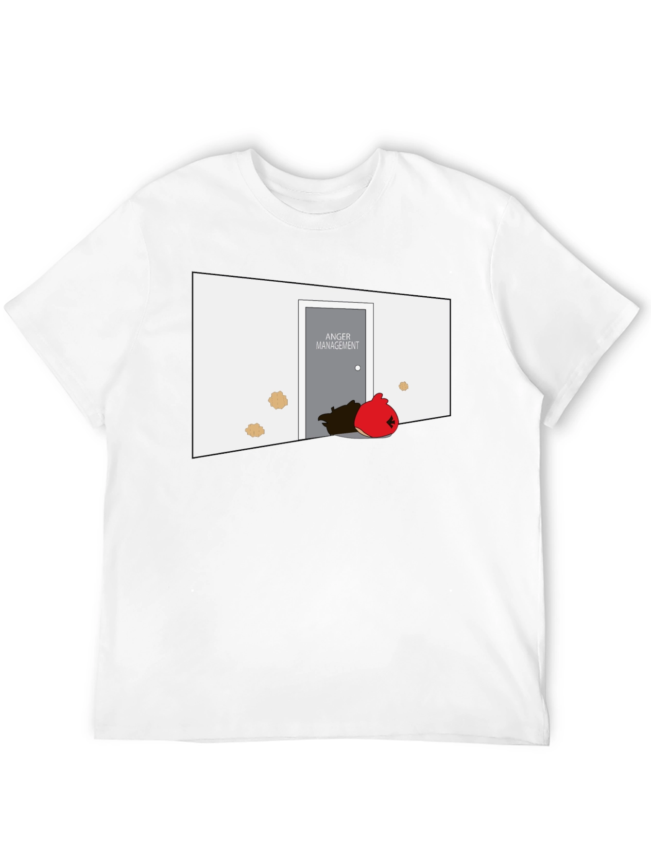 Anger Management T-Shirt: Red Bird Humor Tee