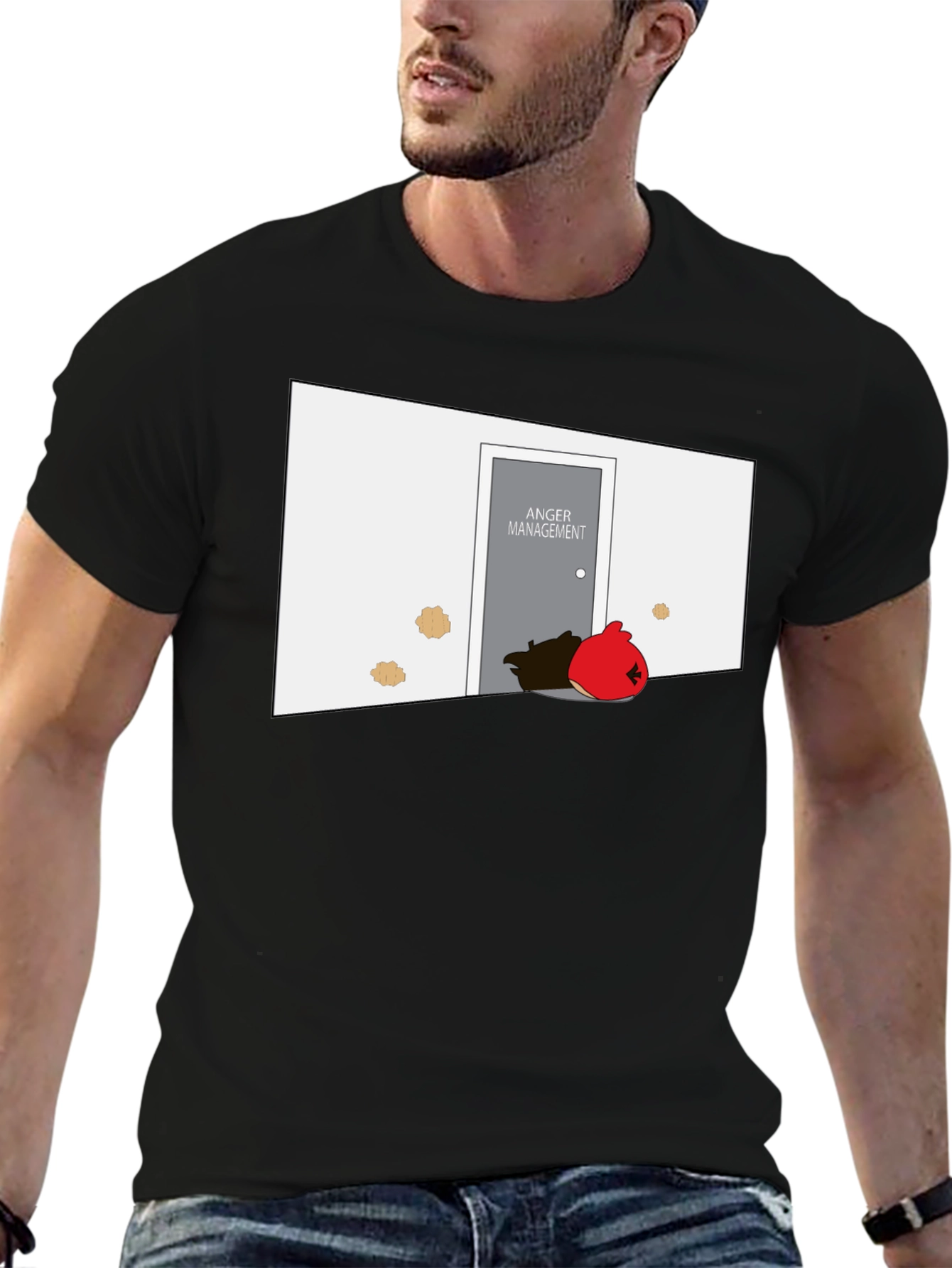 Anger Management T-Shirt: Red Bird Humor Tee