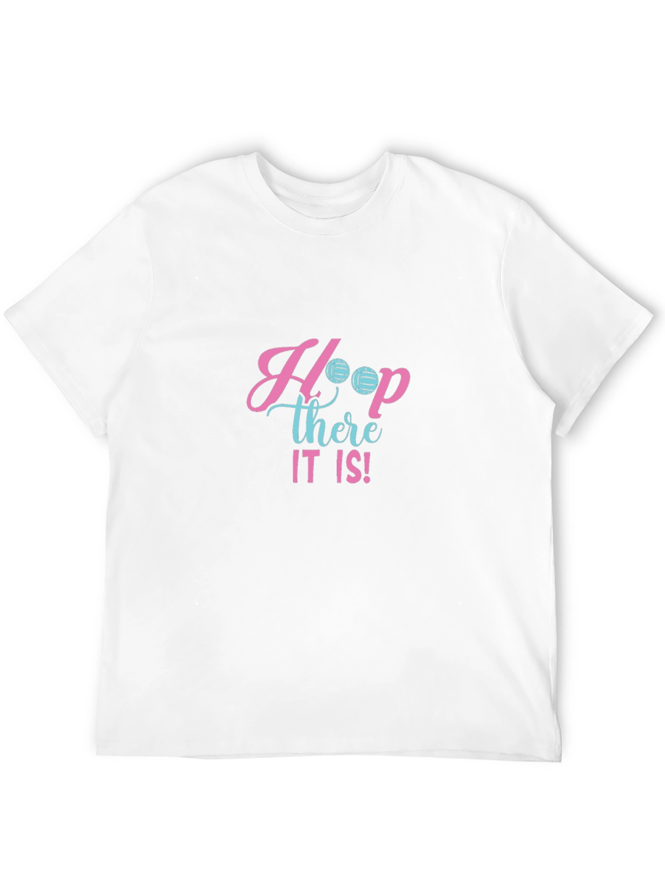 Hoop There It Is! Volleyball Graphic T-Shirt