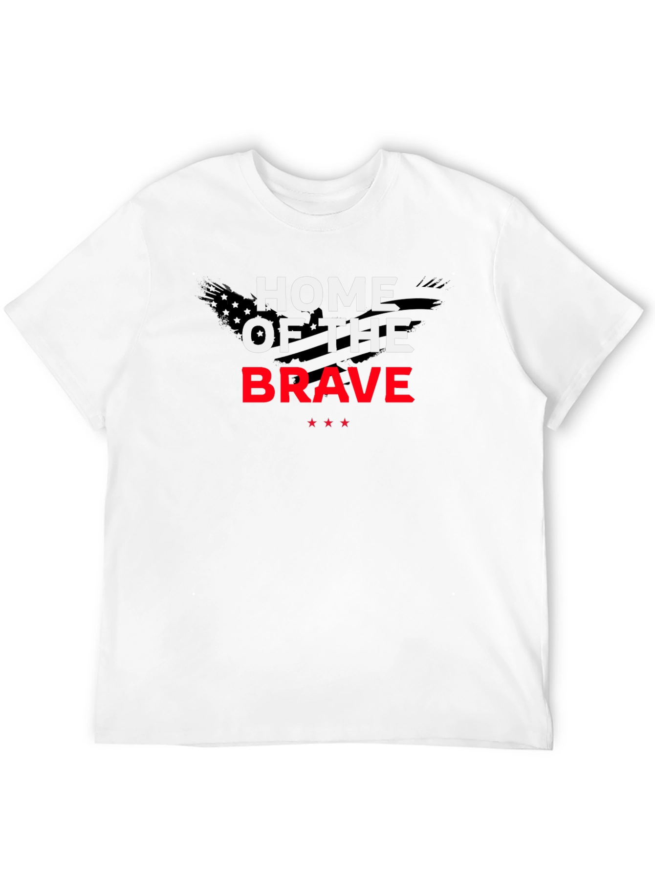 Home of the Brave Graphic Tee - Patriotic T-Shirt