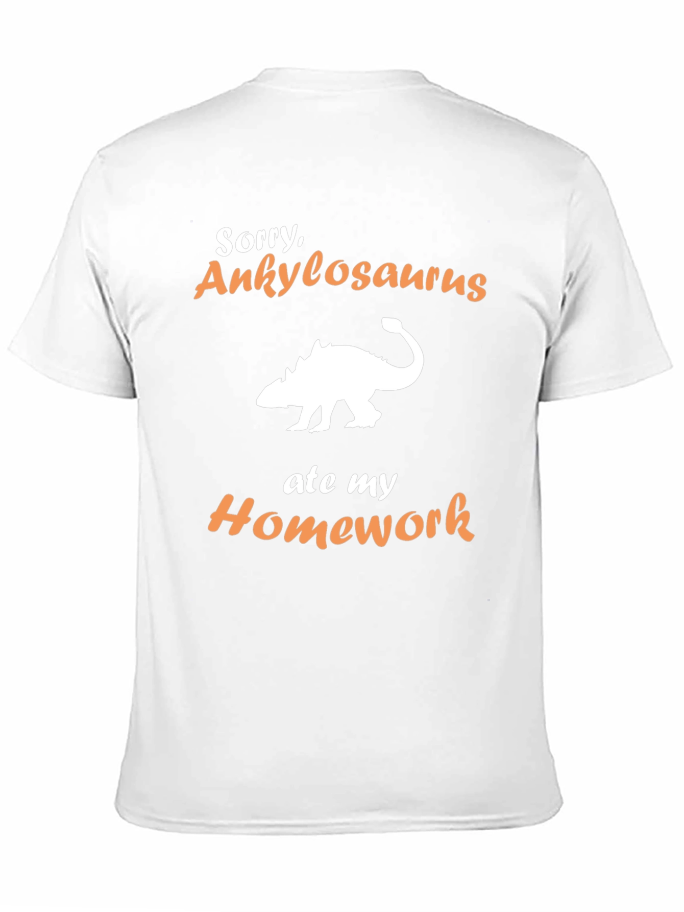 Ankylosaurus Homework T-Shirt - Funny Dinosaur Tee