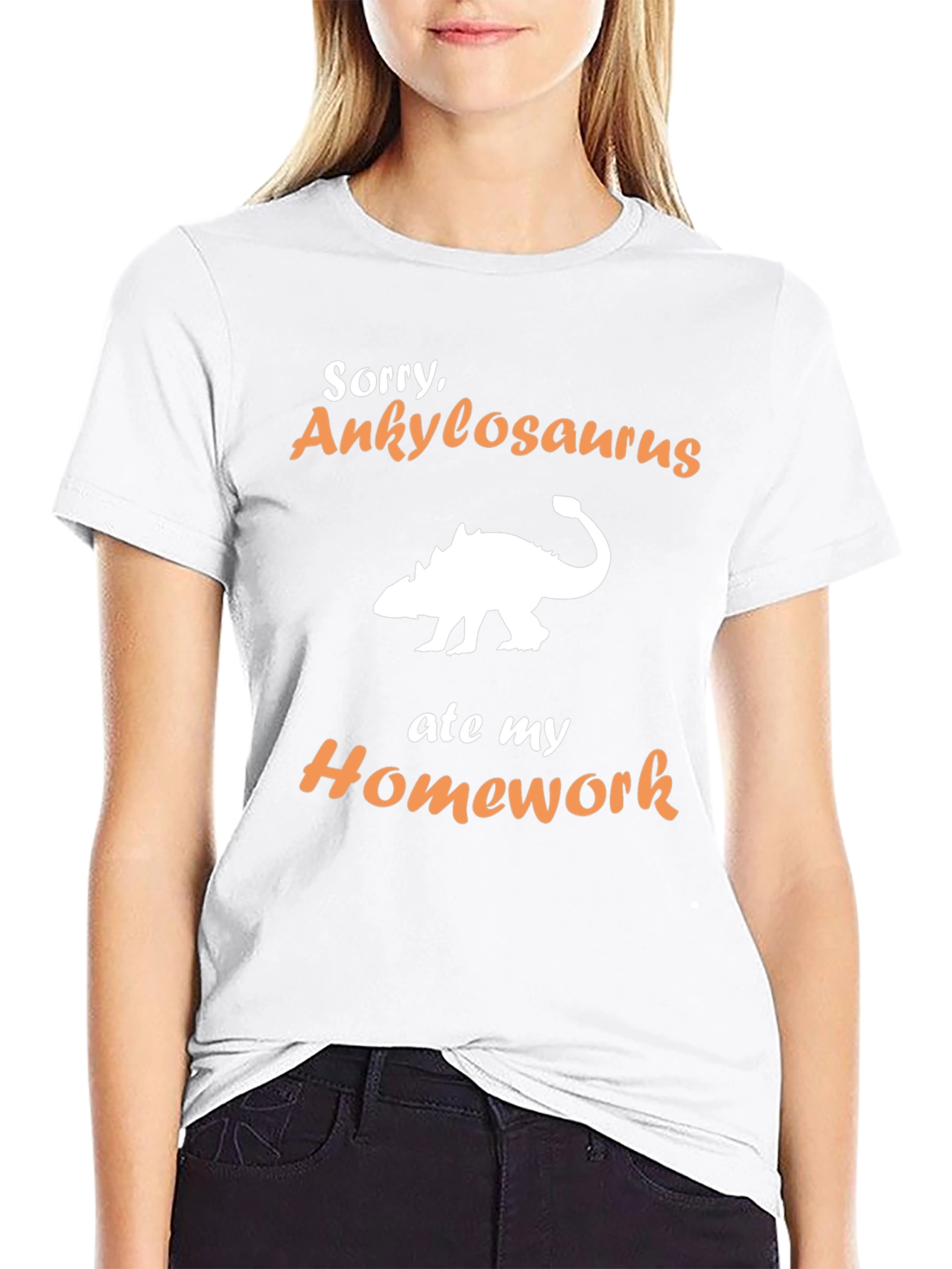 Ankylosaurus Homework T-Shirt - Funny Dinosaur Tee
