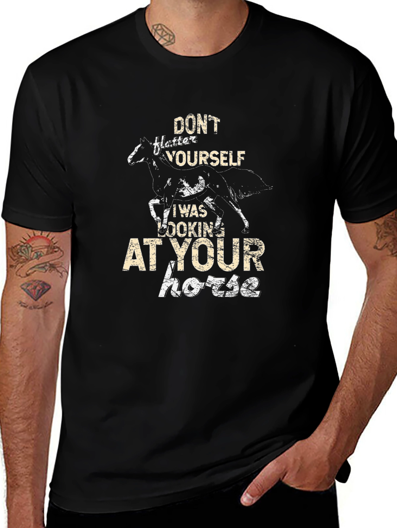 Horse Lover T-Shirt: Dont Flatter Yourself