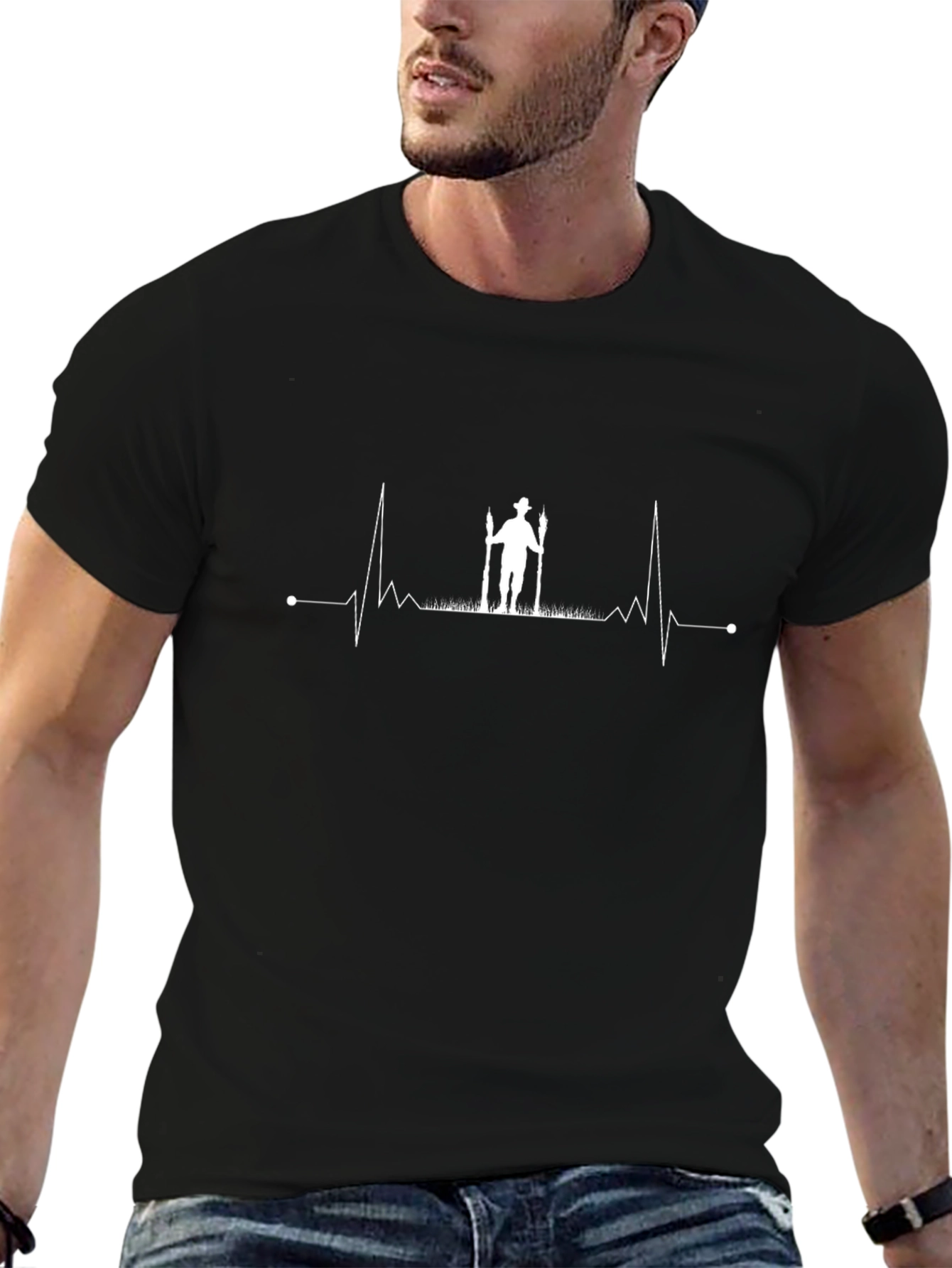 Hunter Heartbeat T-Shirt - Black