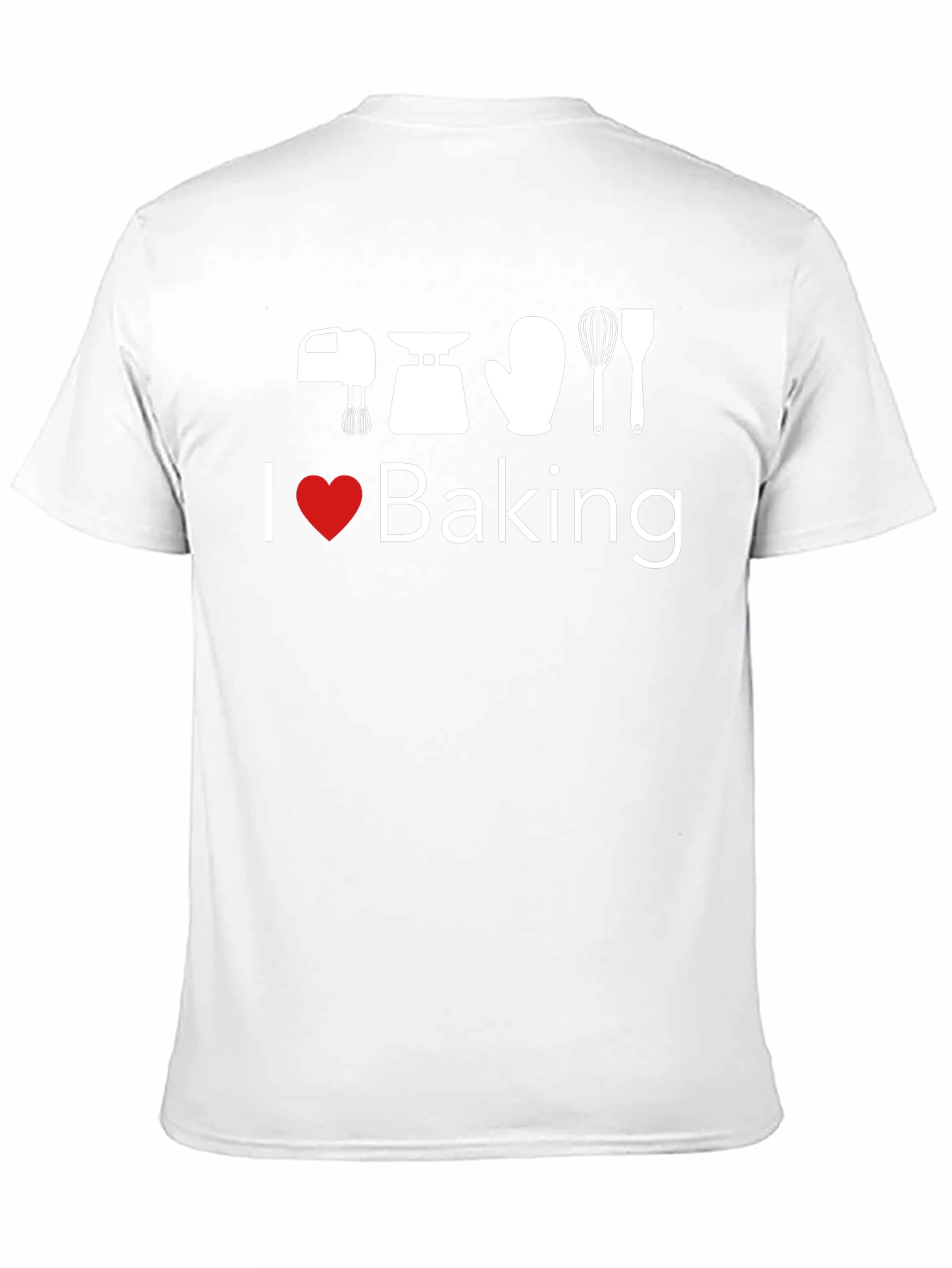I Heart Baking Black Graphic T-Shirt