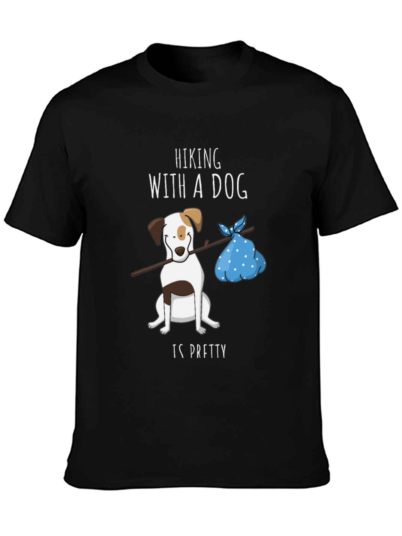 Hiking with a Dog Graphic Tee
