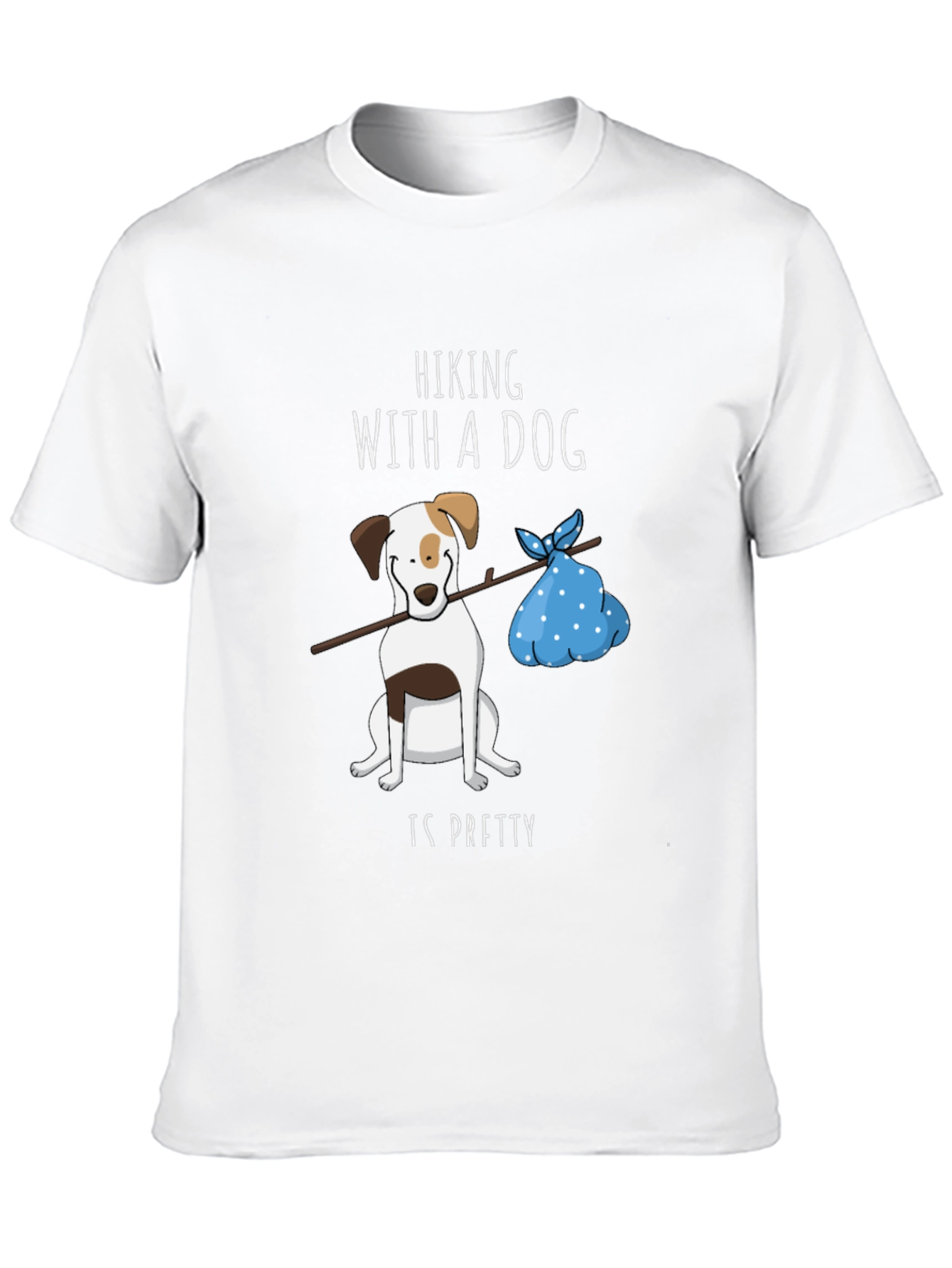 Hiking with a Dog Graphic Tee