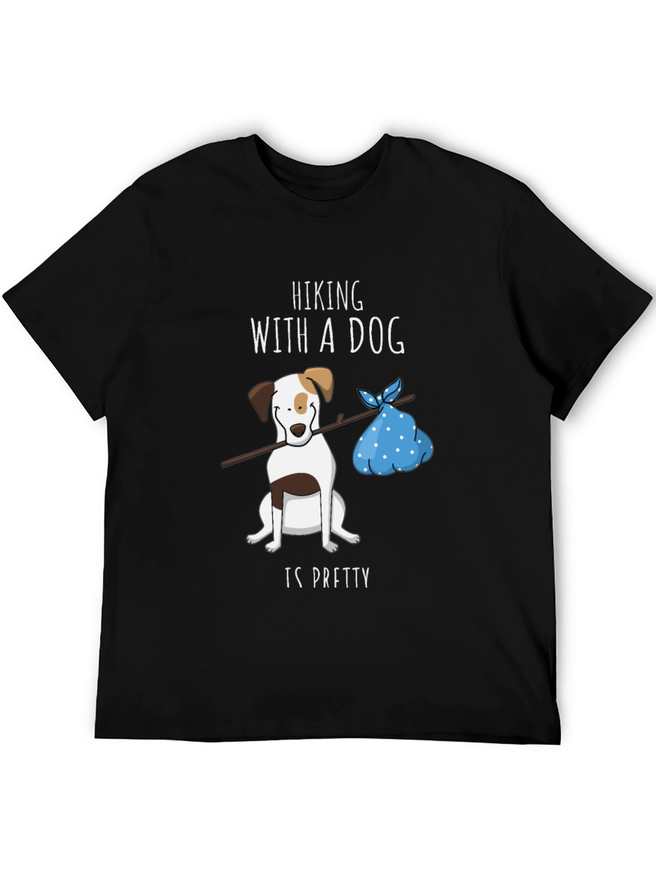 Hiking with a Dog Graphic Tee