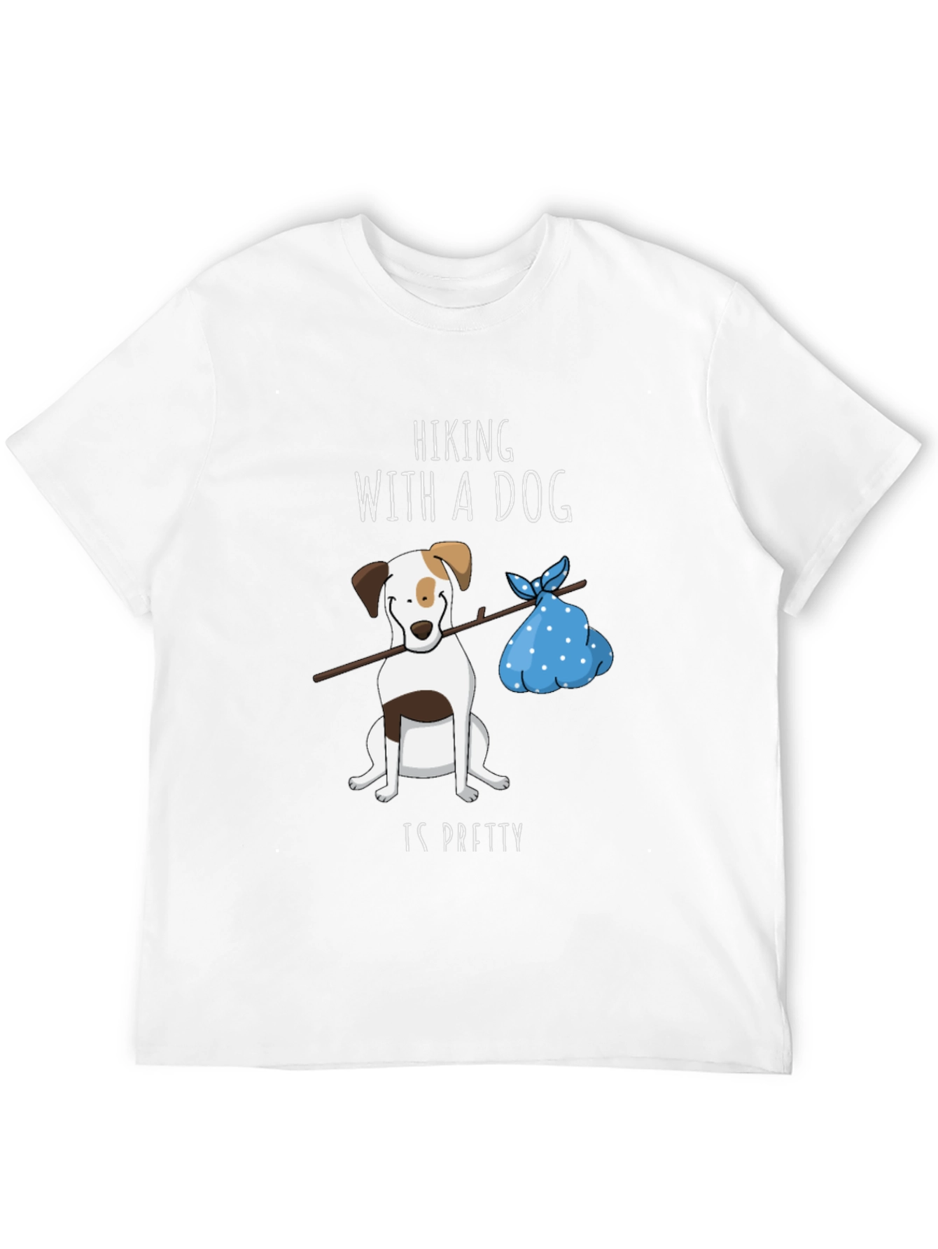 Hiking with a Dog Graphic Tee