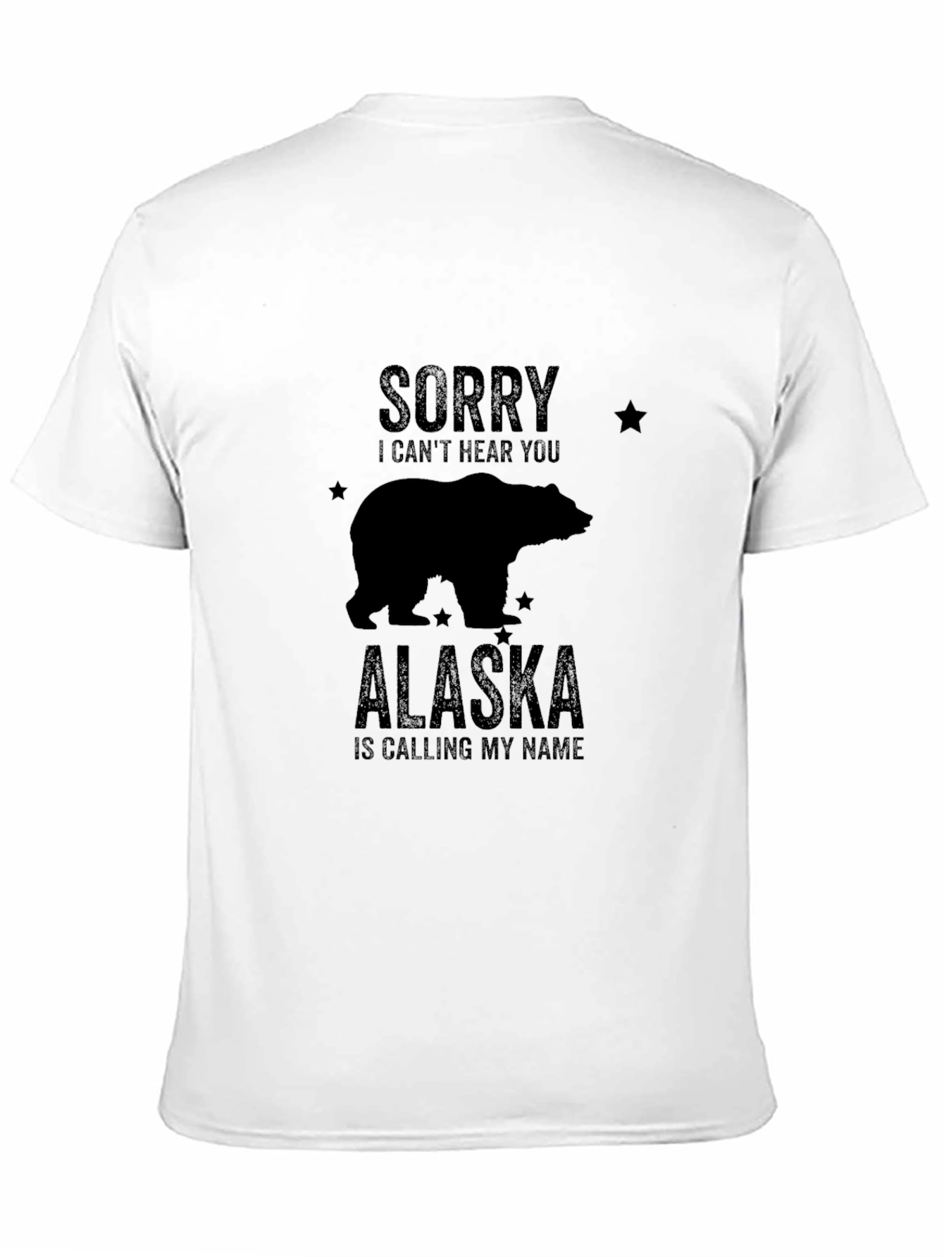 Alaska Calling Black Graphic T-Shirt
