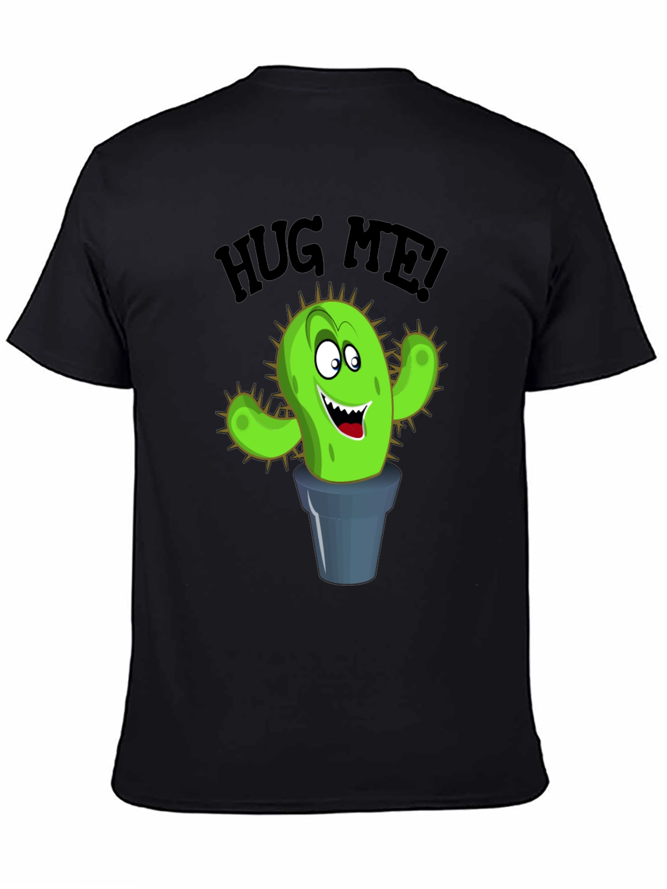 Hug Me Cactus Graphic T-Shirt - Funny Novelty Tee