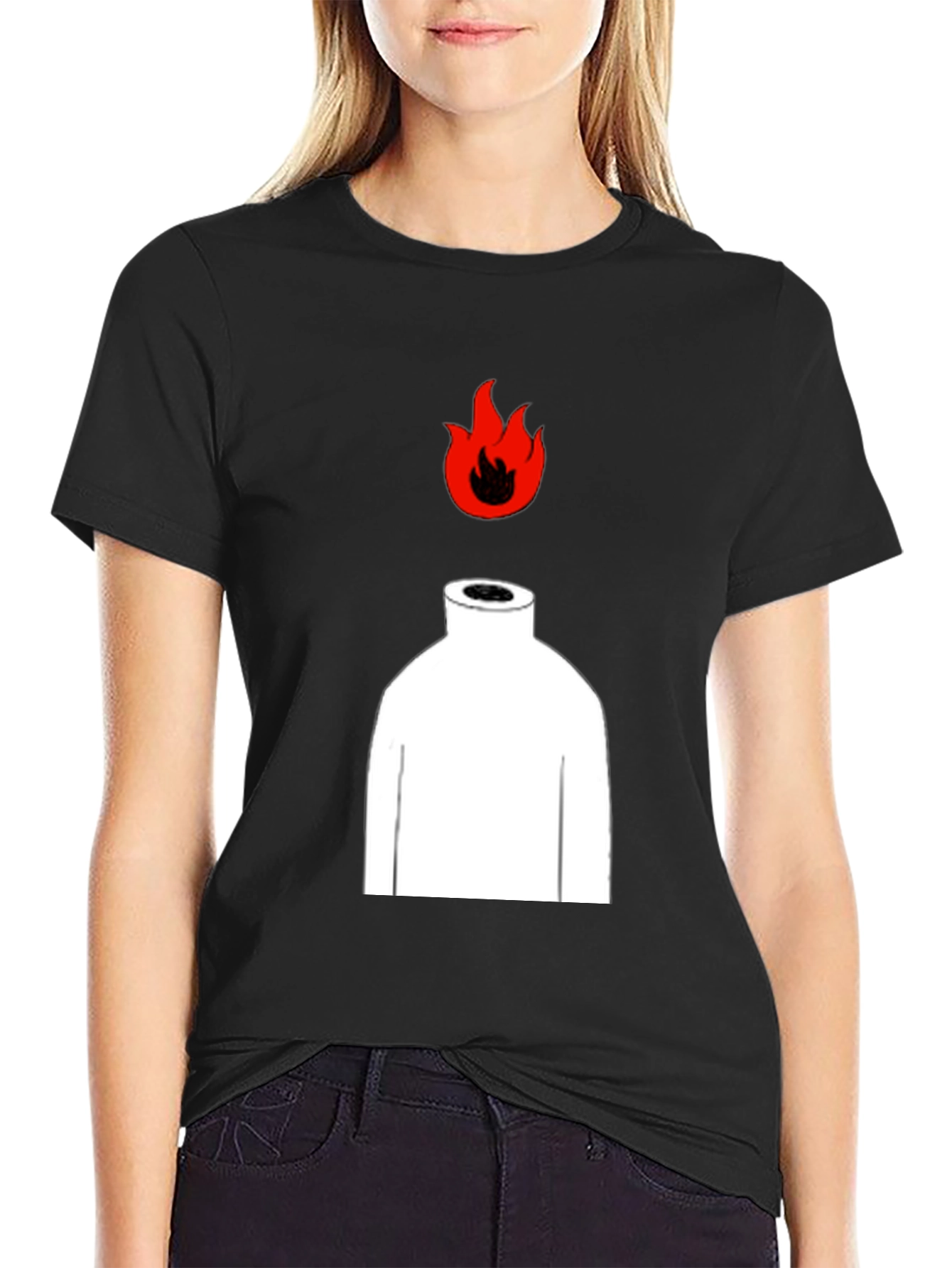 Head on Fire Graphic Tee - Black T-Shirt