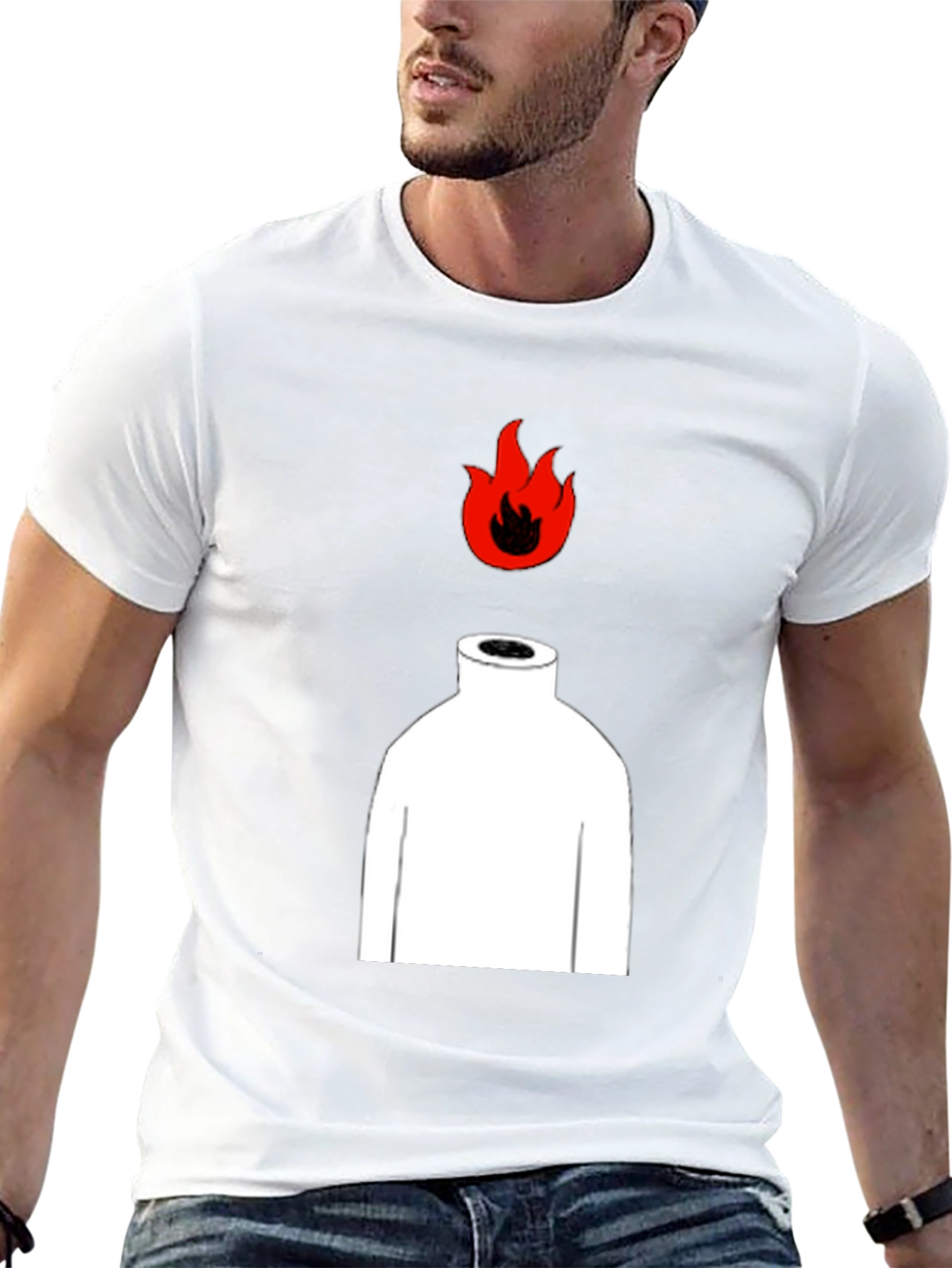 Head on Fire Graphic Tee - Black T-Shirt