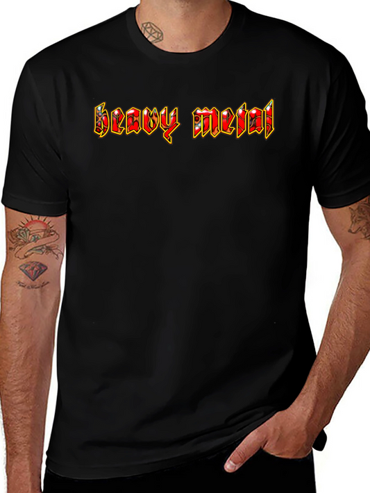 Heavy Metal Graphic Print T-Shirt