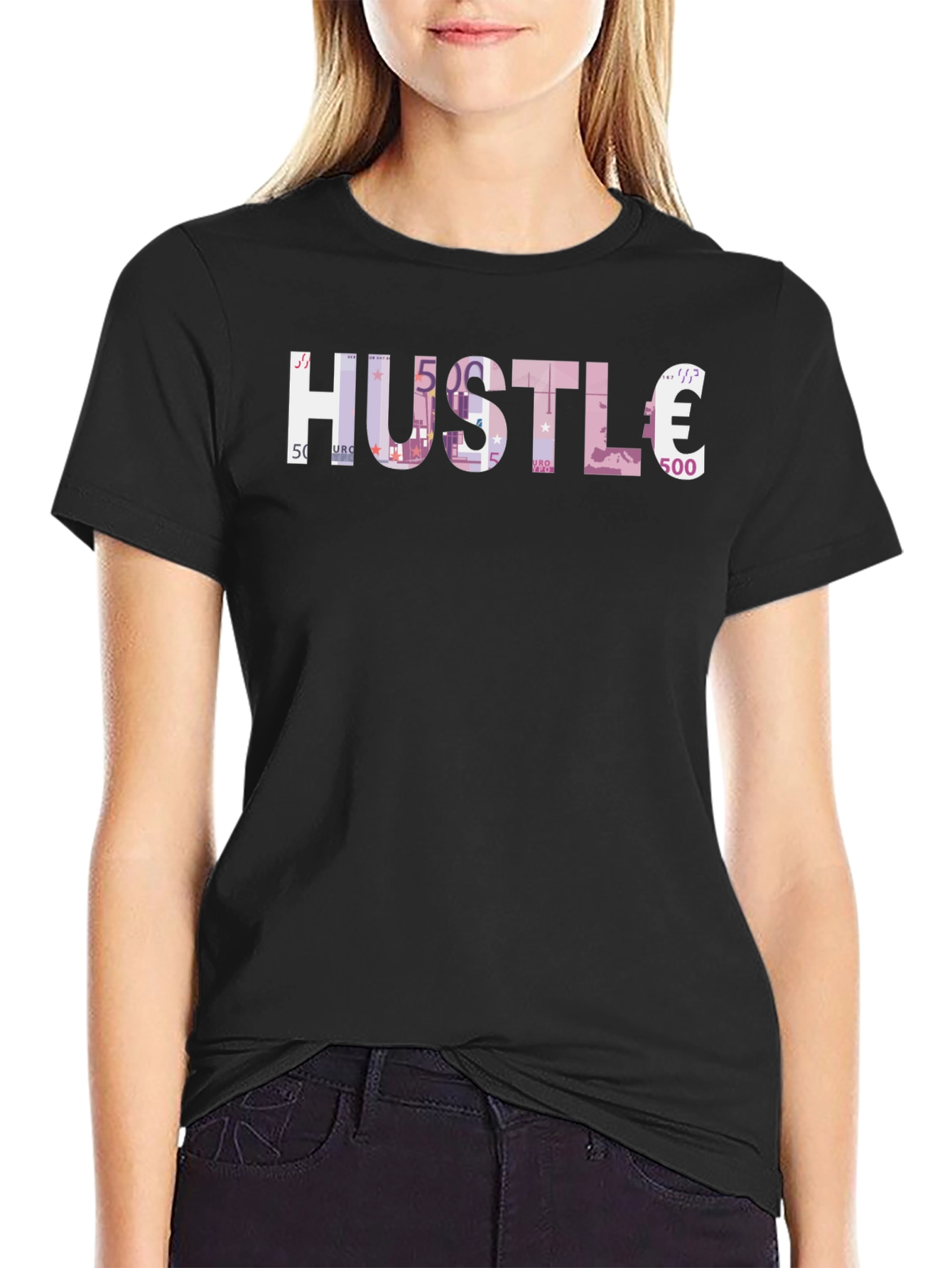 Hustle Money Euro Black T-Shirt
