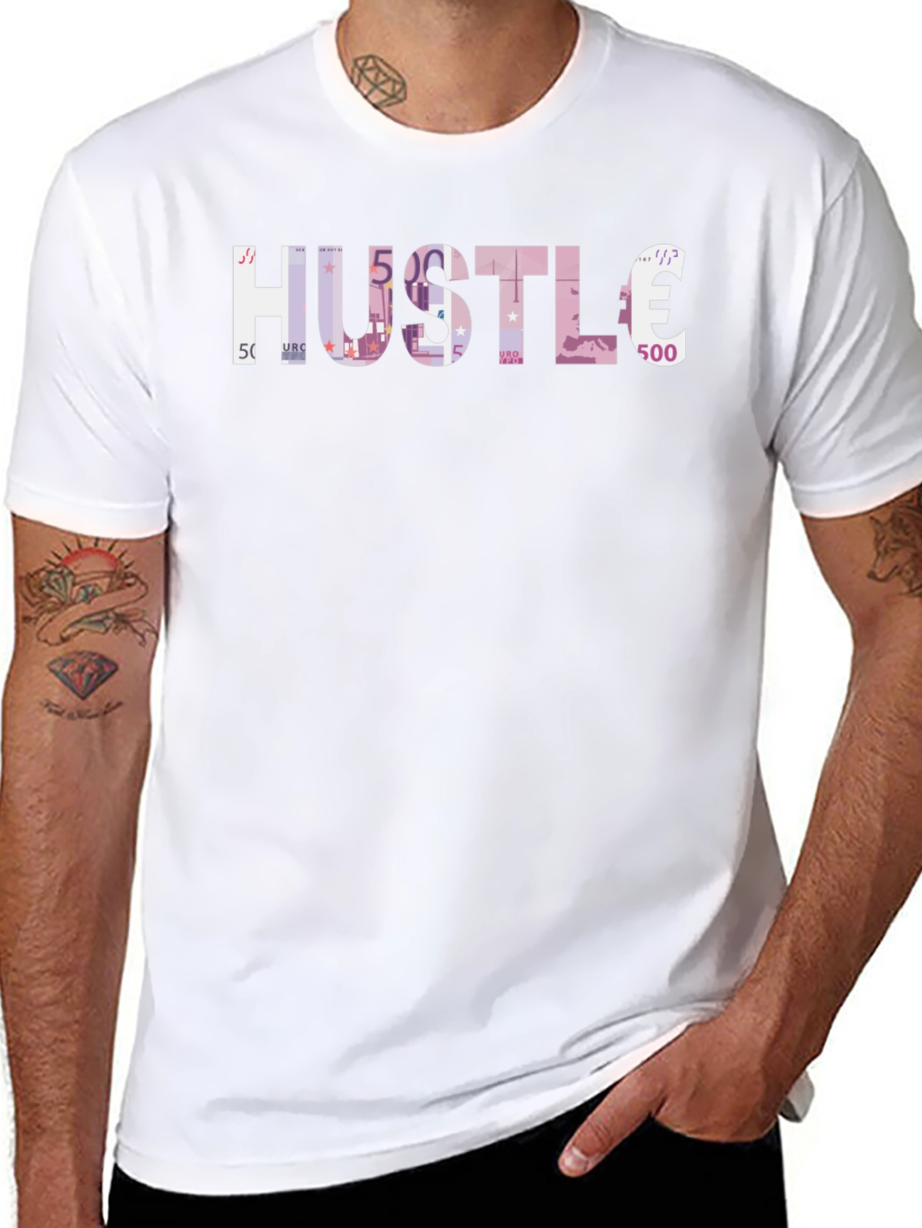 Hustle Money Euro Black T-Shirt