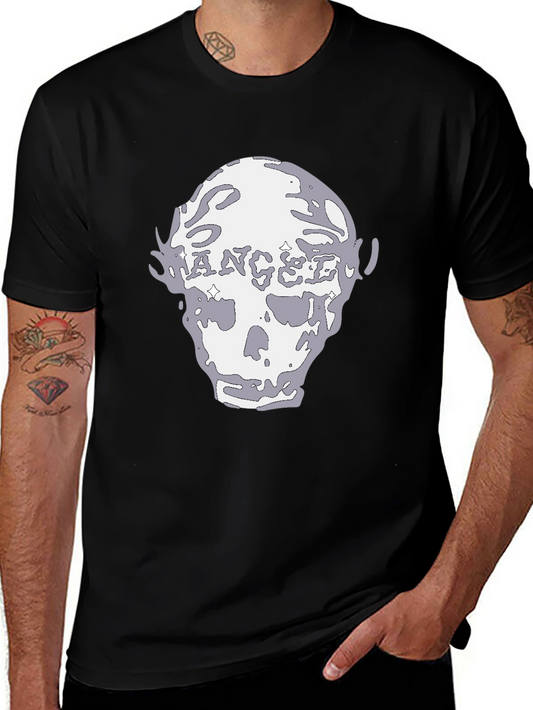 ANGEL Skull Graphic T-Shirt - Cool Edgy Design