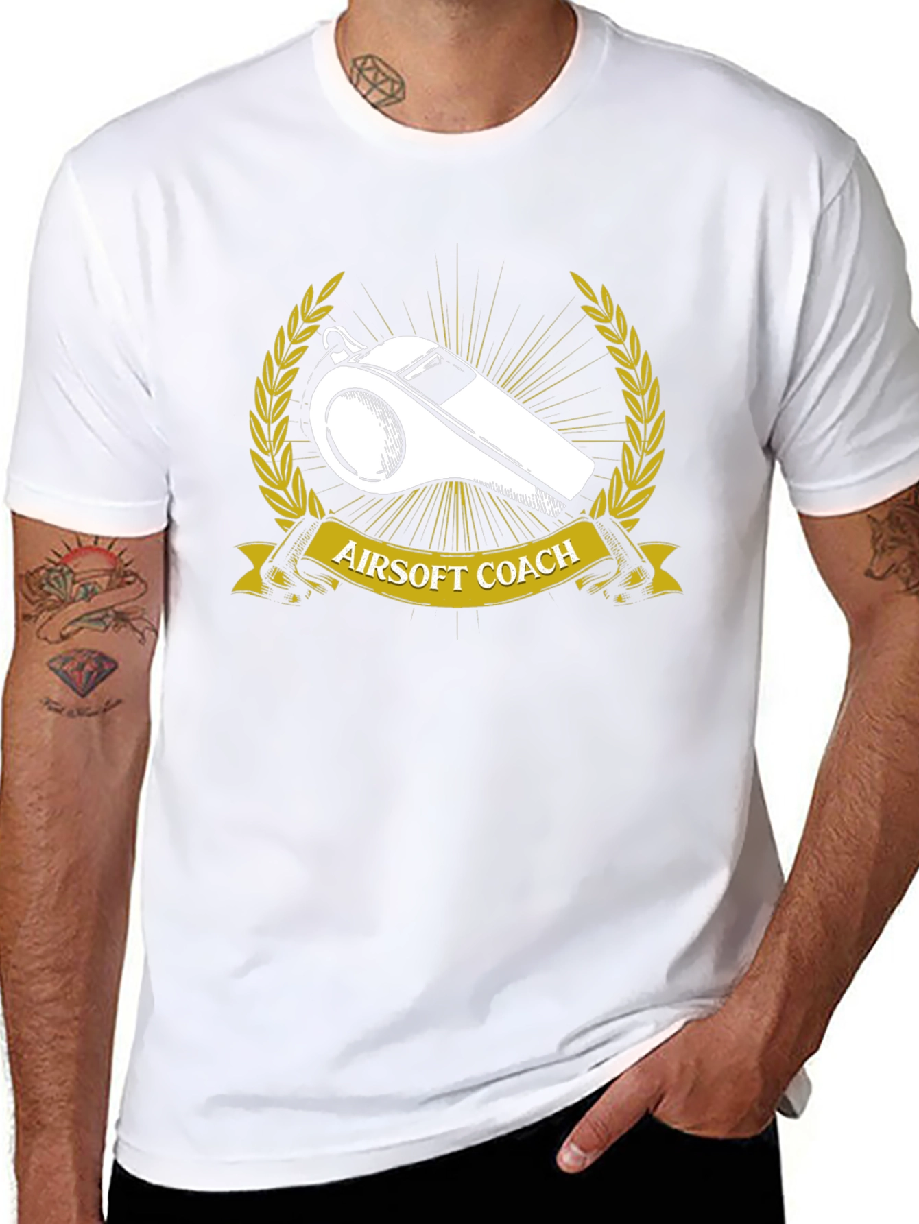 Airsoft Coach T-Shirt - Whistle Graphic Tee