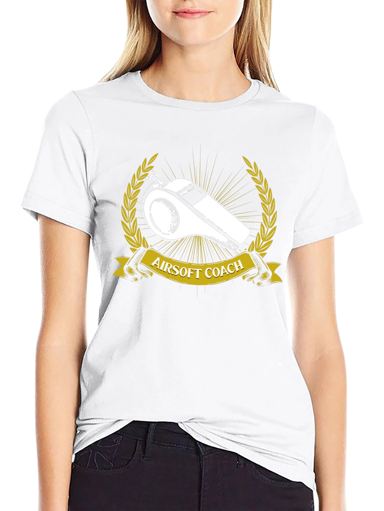 Airsoft Coach T-Shirt - Whistle Graphic Tee