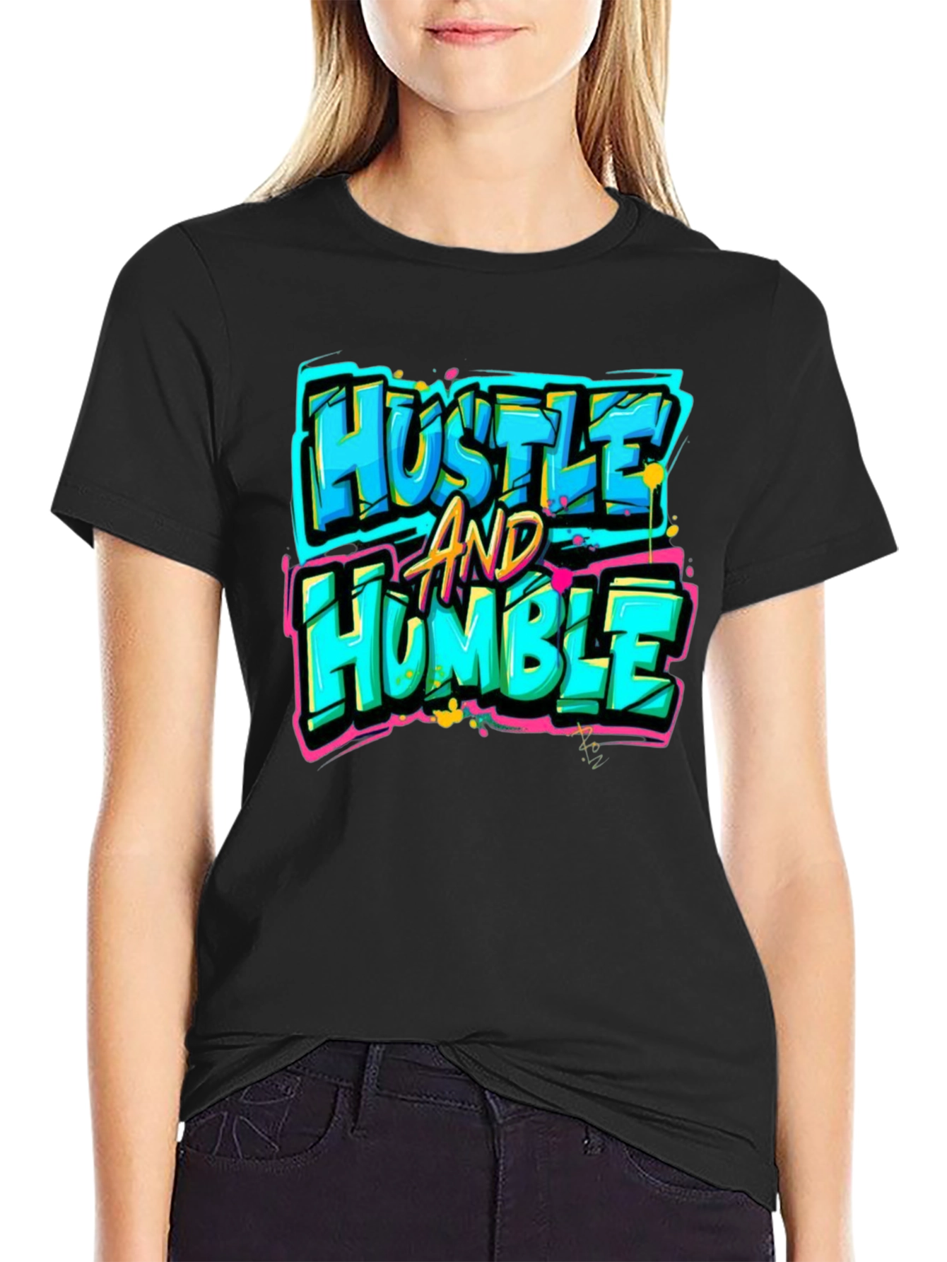 Hustle & Humble Graphic T-Shirt - Streetwear Style