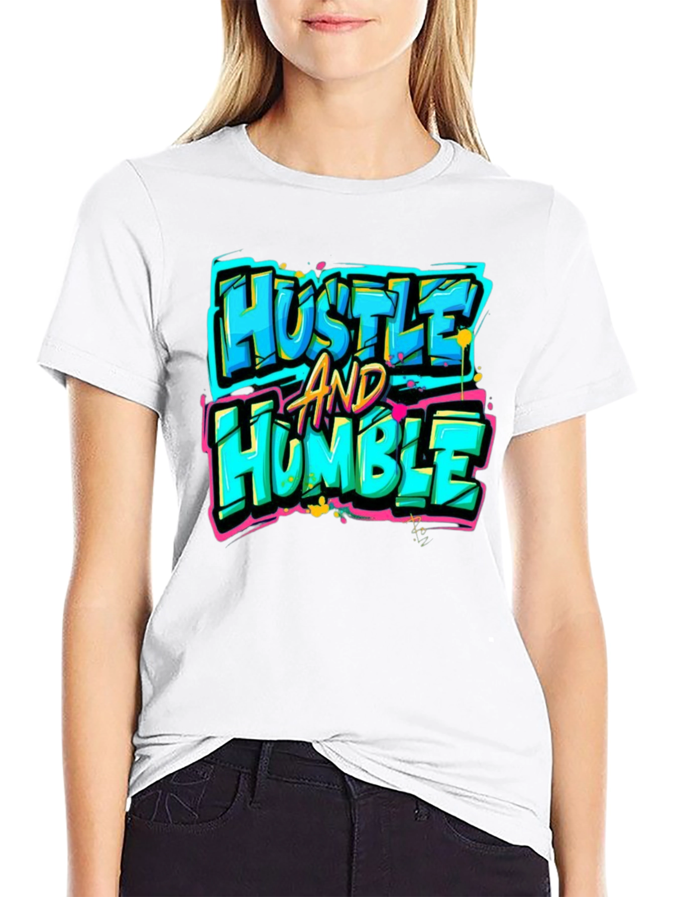 Hustle & Humble Graphic T-Shirt - Streetwear Style