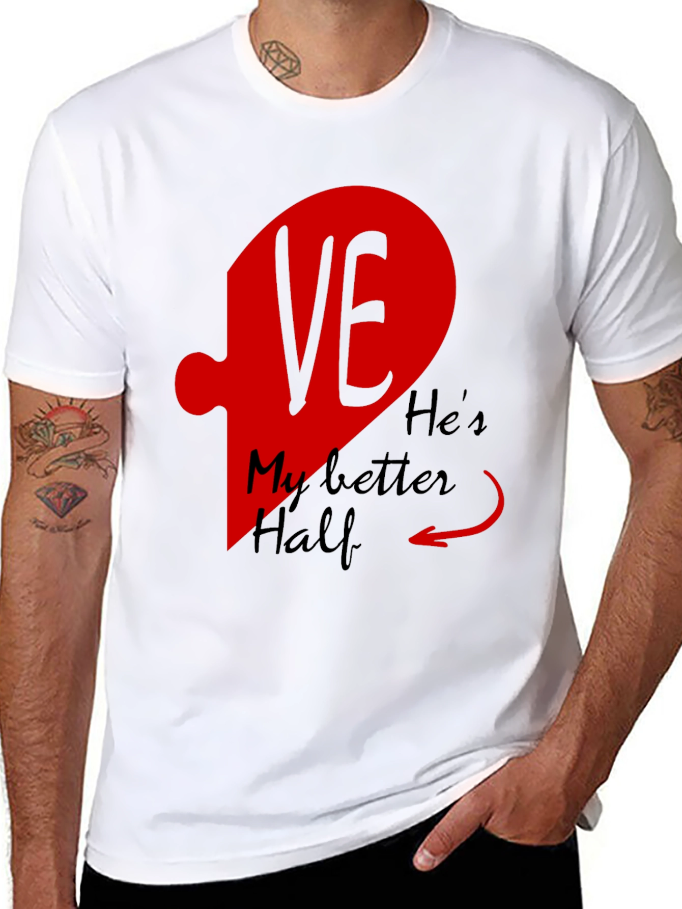 Hes My Better Half Matching T-Shirt